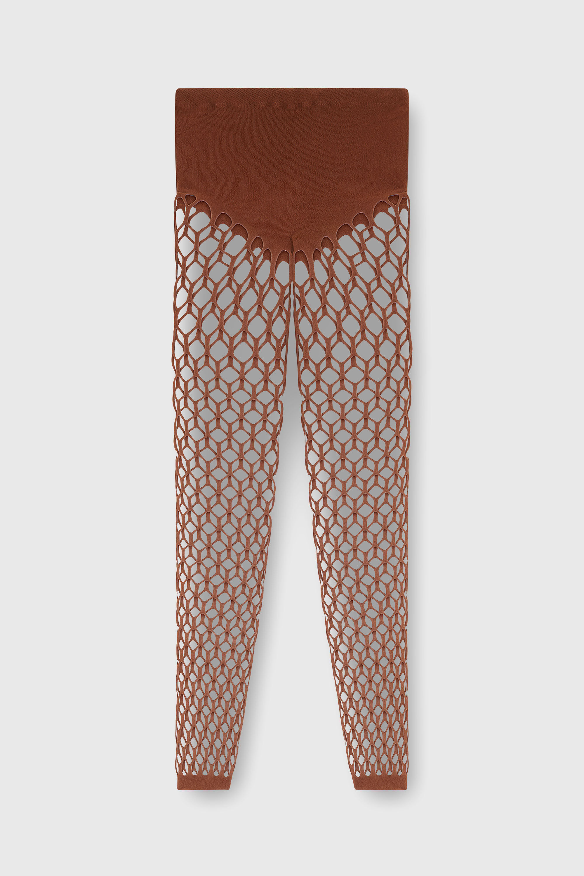 Diesel - M-ZORDA, Damen Dehnbare mesh-knit Strumpfhose in Braun - 2