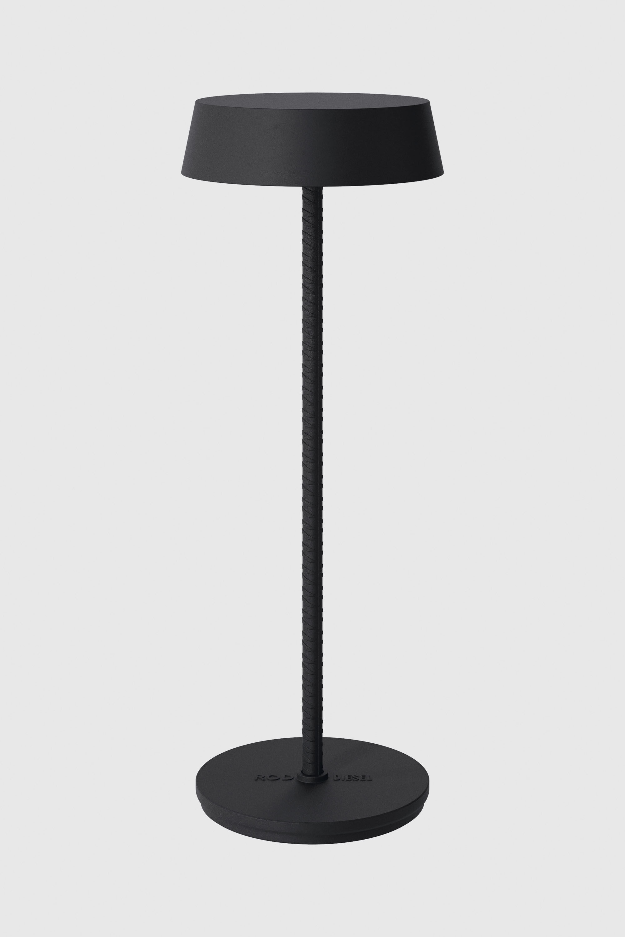 Diesel - 51181 2020 ROD CORDLESS TABLE LAMP DARK, Unisex Tragbare und wiederaufladbare Lampe in Schwarz - 1