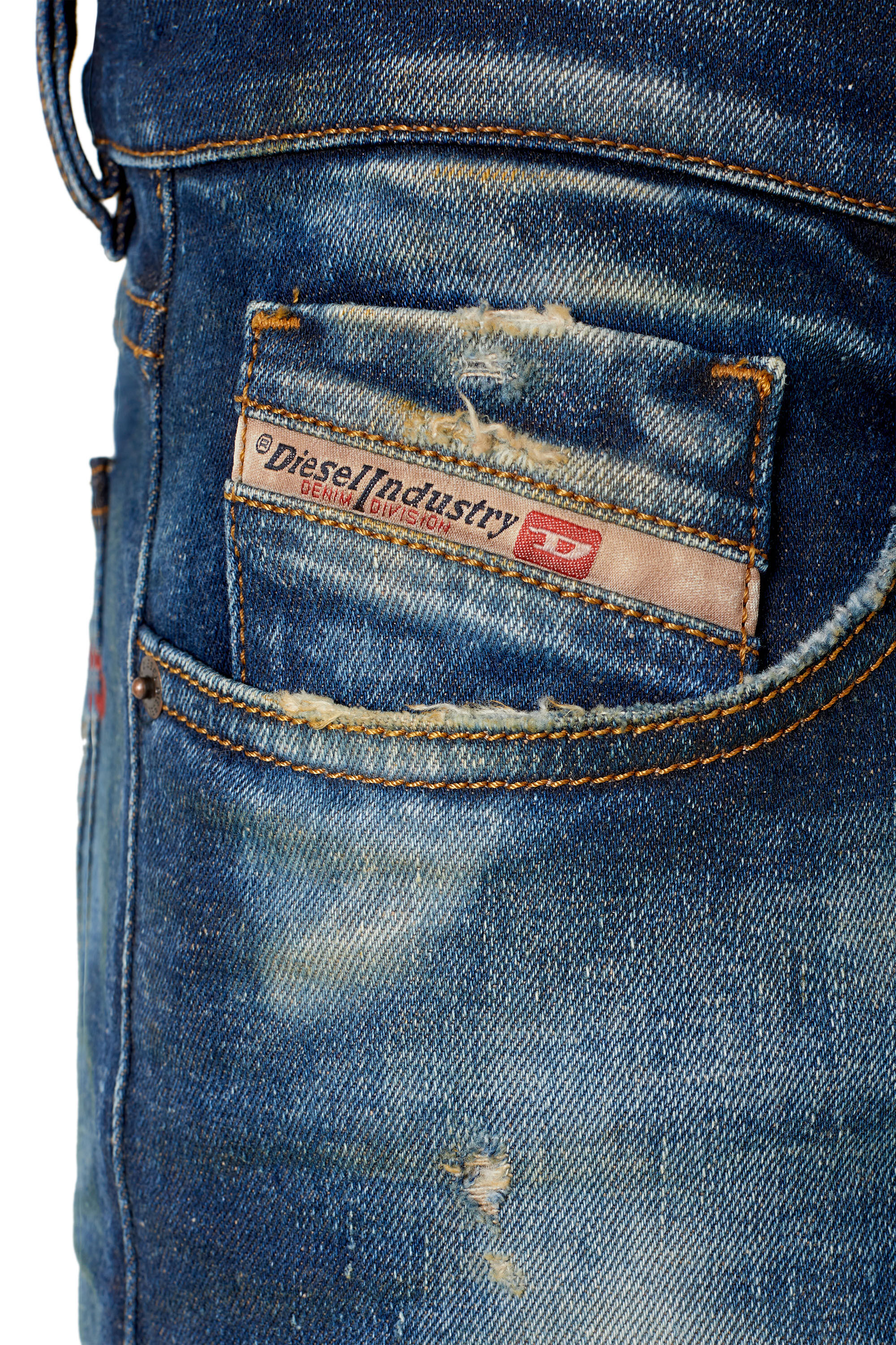 Diesel - Slim Jeans 2019 D-Strukt 09E64, Dunkelblau - Image 6
