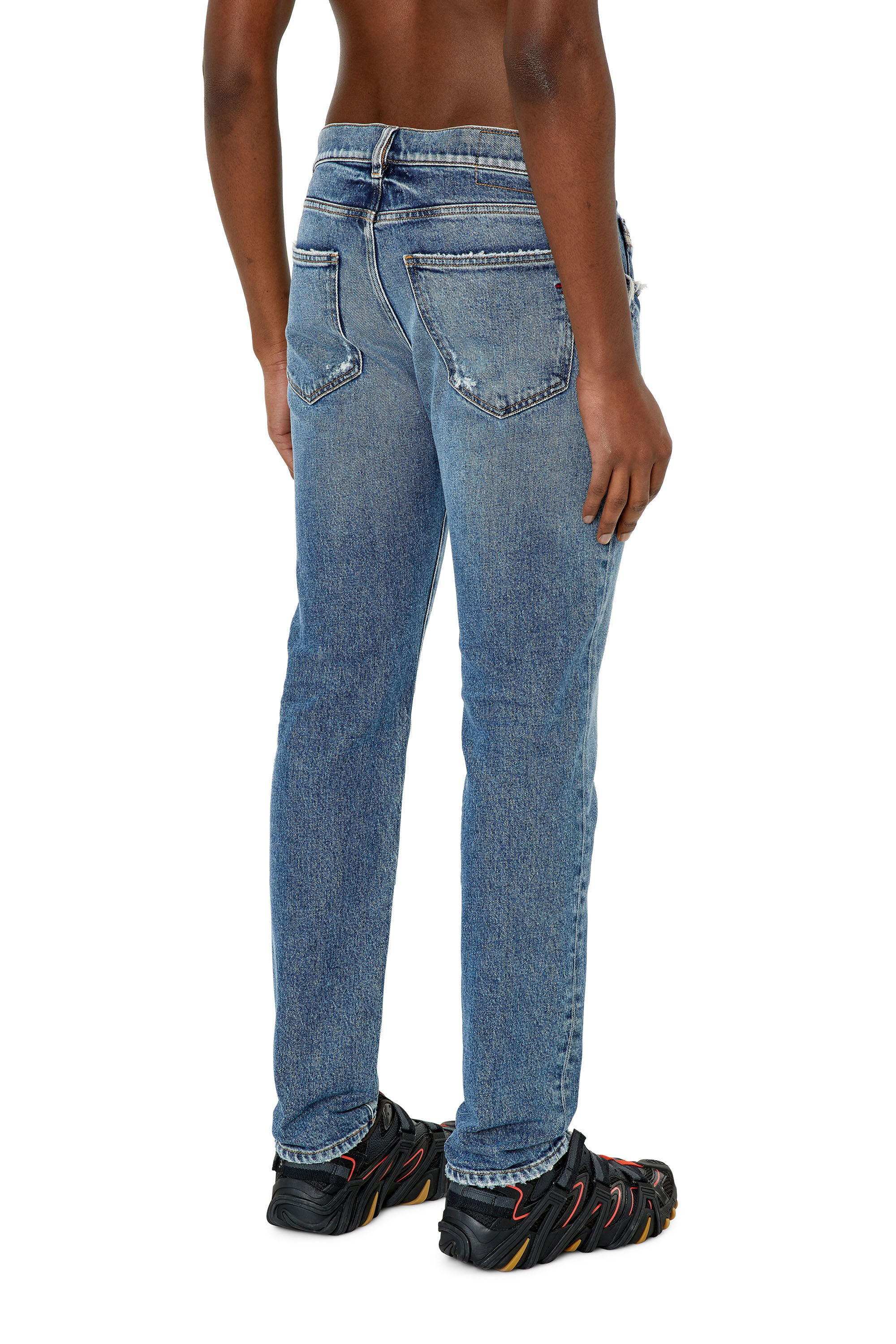 Diesel - Slim Jeans 2019 D-Strukt 09F16, Mittelblau - Image 4