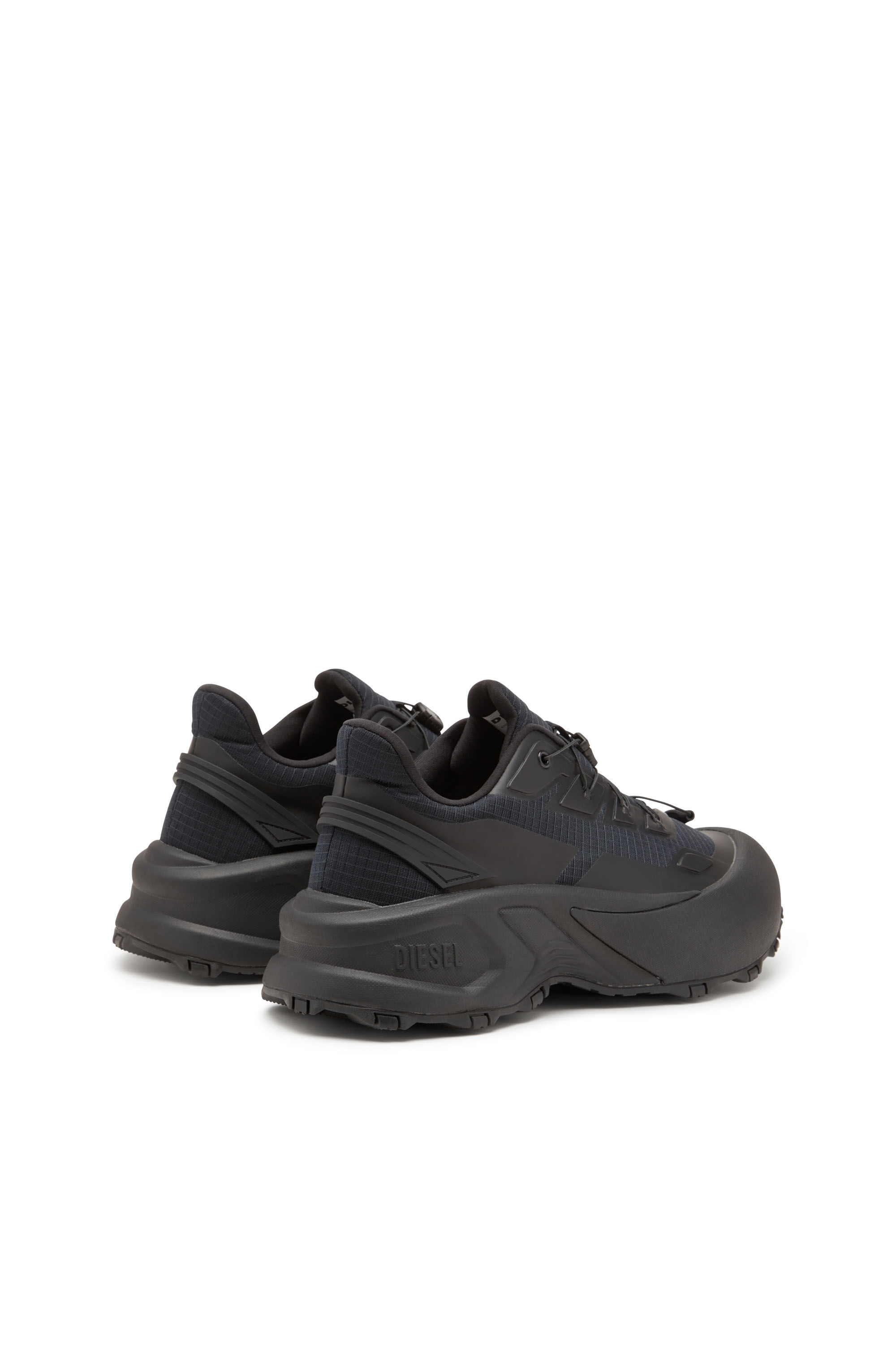 Herren D Cage Runner Sneakers aus TPU besetztem Ripstop Schwarz Diesel