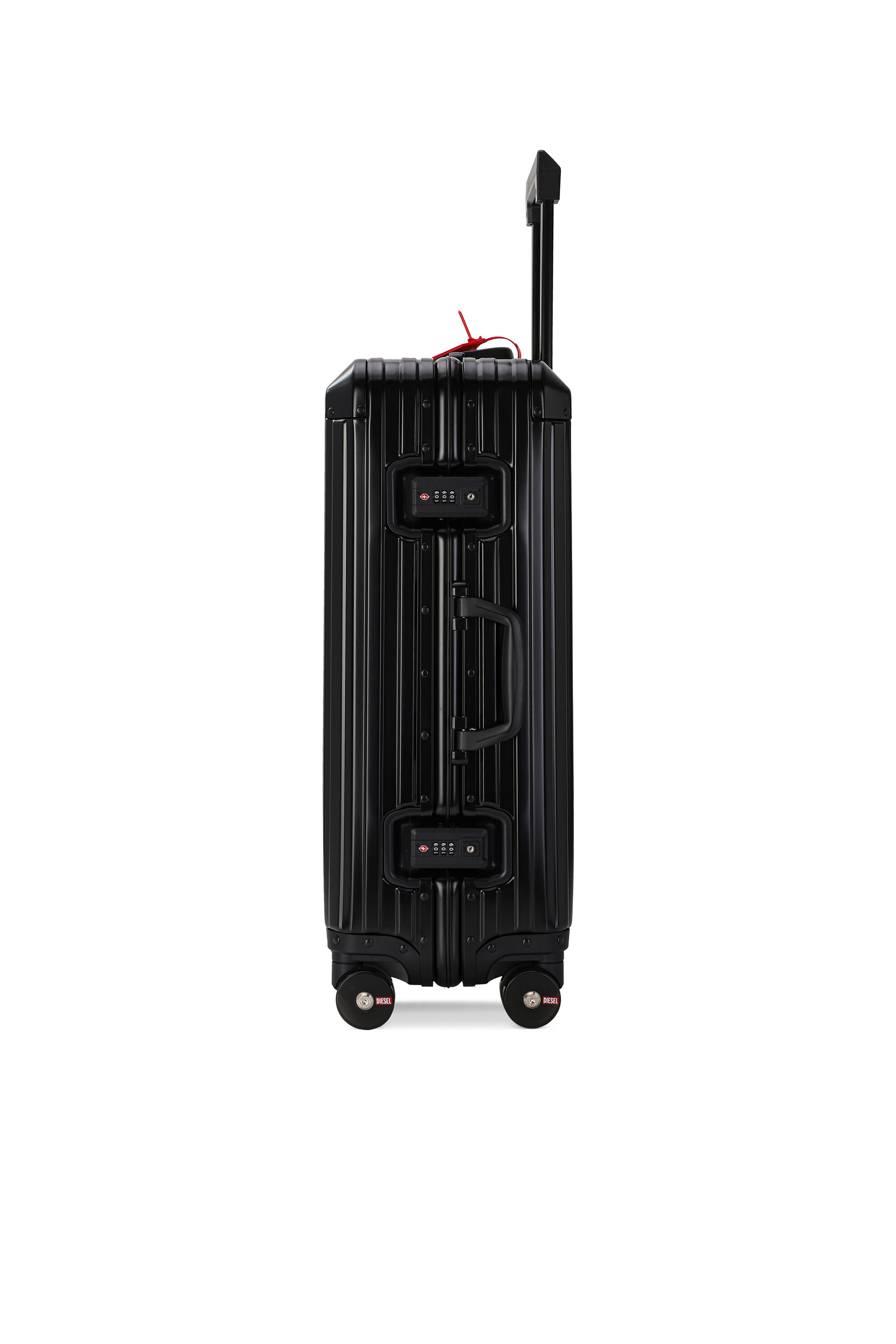 Diesel - DIESEL ALUMINUM TROLLEY- DSL002, Unisex Koffer aus Aluminium Gr&ouml;&szlig;e M in Schwarz - 3