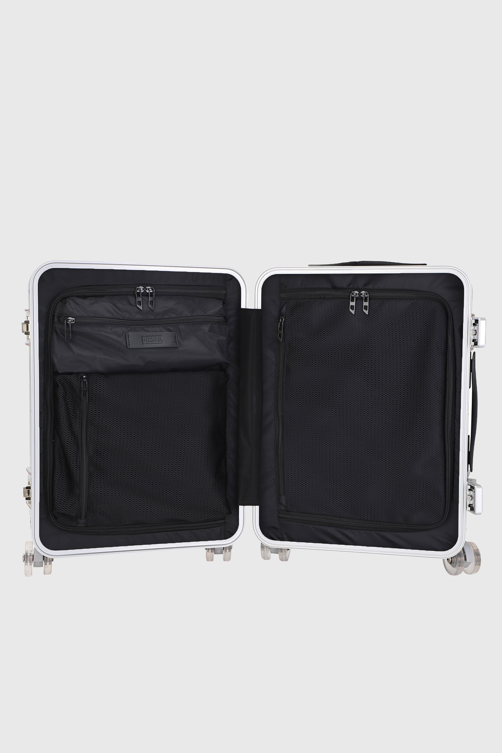 Diesel - DIESEL PC STRONG IMAGE TROLLEY- DSL003, Unisex Robuster Koffer Gr&ouml;&szlig;e S in Silber - 4