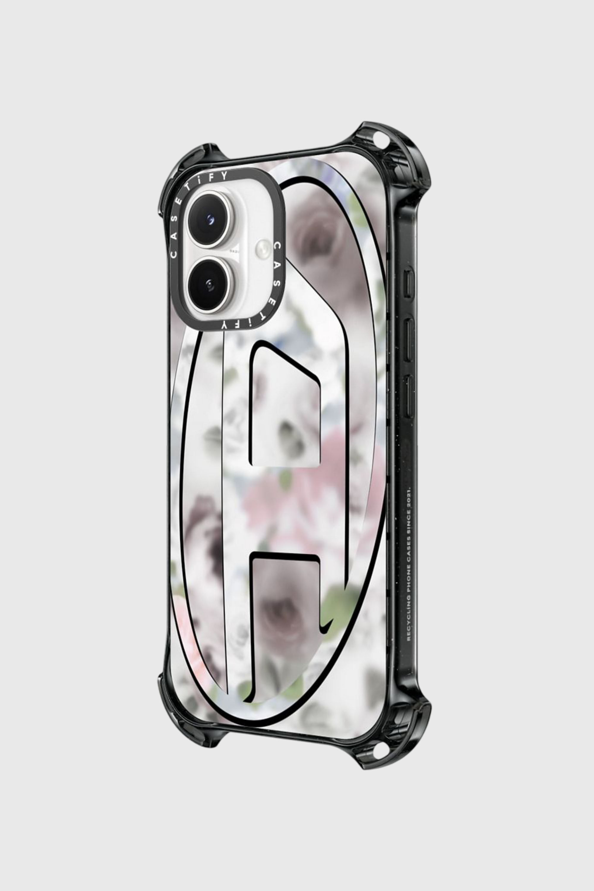 Diesel - 60587 MOULDED CASE, Unisex H&uuml;lle Oval D bounce f&uuml;r iPhone 17 in Schwarz/Rosa - 2