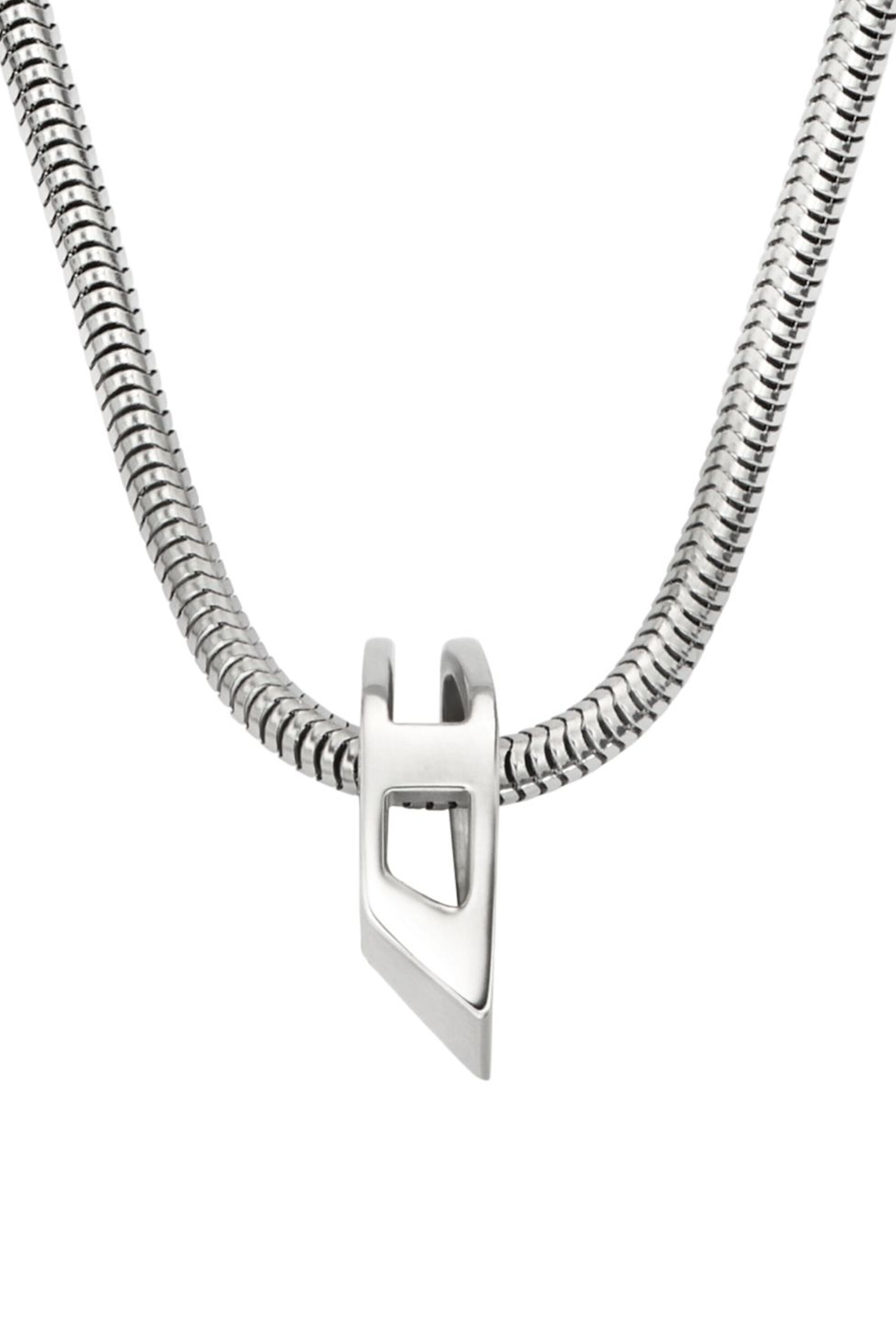 Diesel - DX167240 JEWELLERY, Unisex Halskette aus Edelstahlgliederkette in Silber - 2