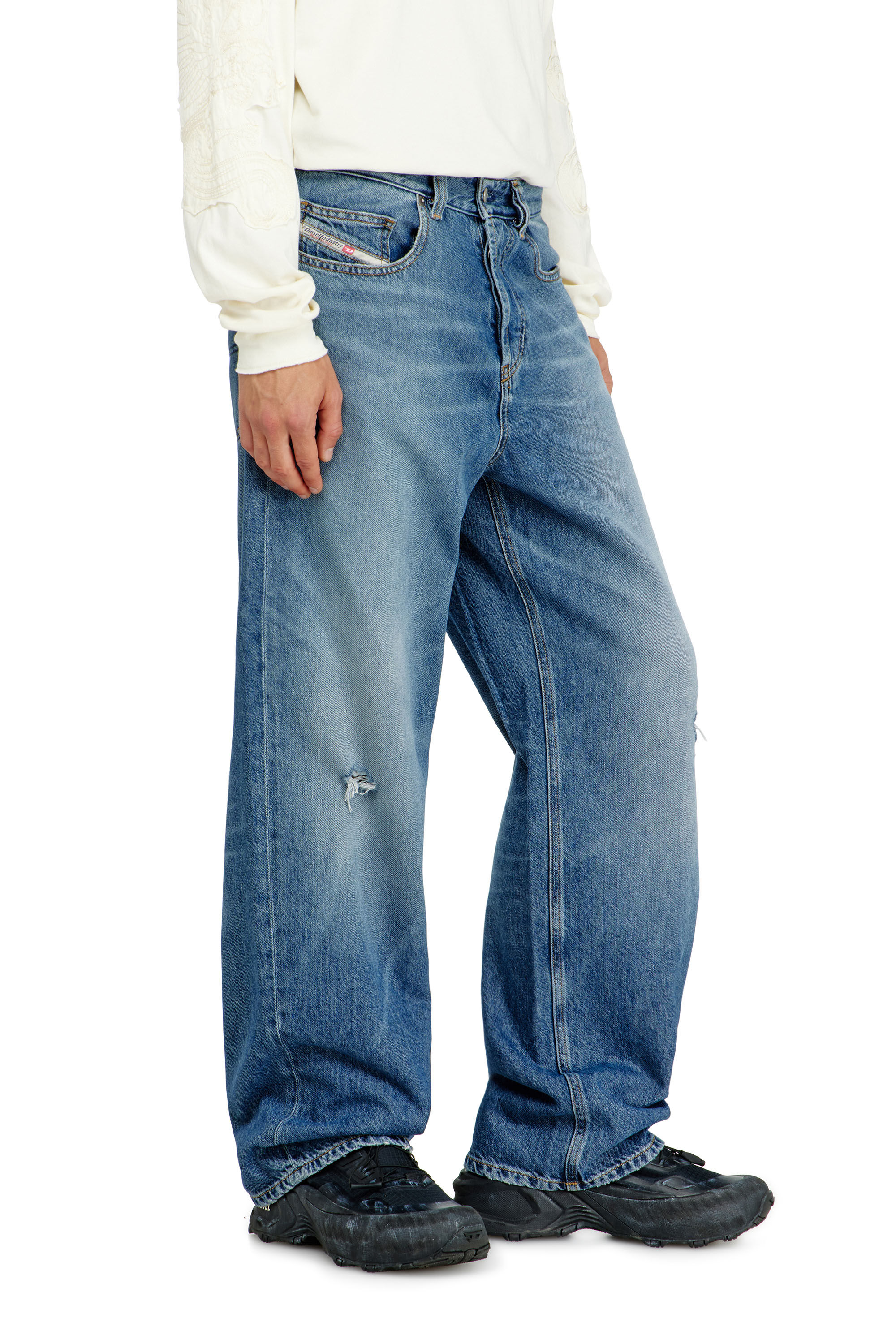 Diesel - Herren Relaxed Jeans 2001 D-Macro 09P61, Mittelblau - 7