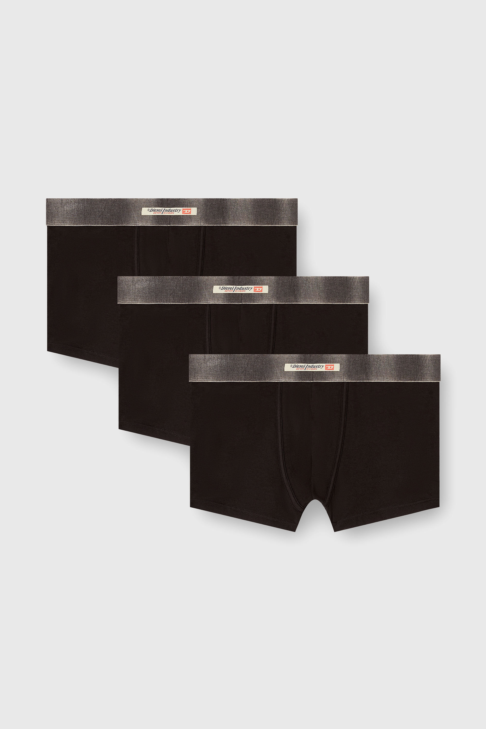 Diesel - DAMIEN-DNM-3PACK, Herren Boxershorts aus Stretch-Baumwolle mit Satinbund im Dreierpack in Schwarz - 2