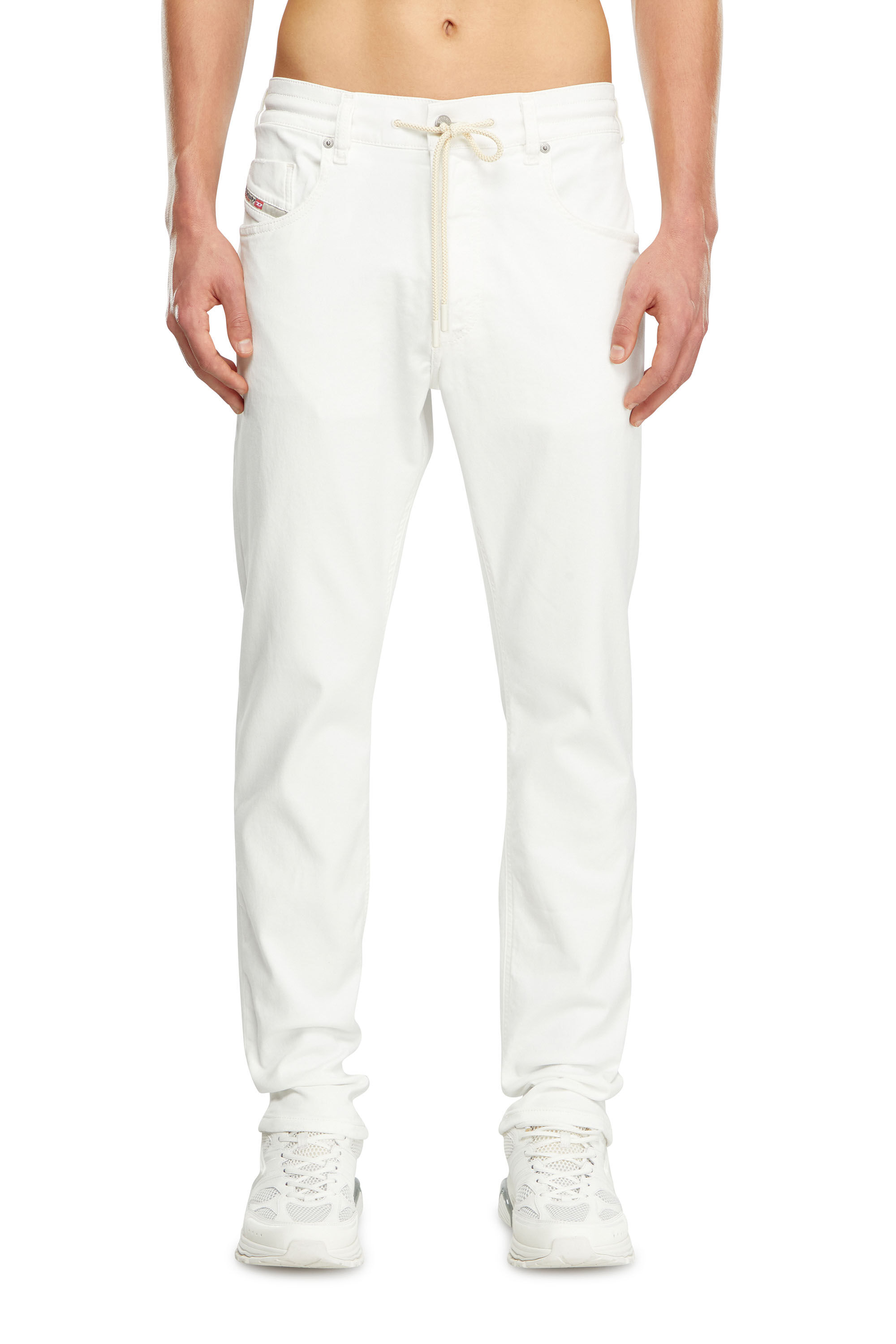 Herren Regular Jeans | Weiß | Diesel 2030 D-Krooley Joggjeans®