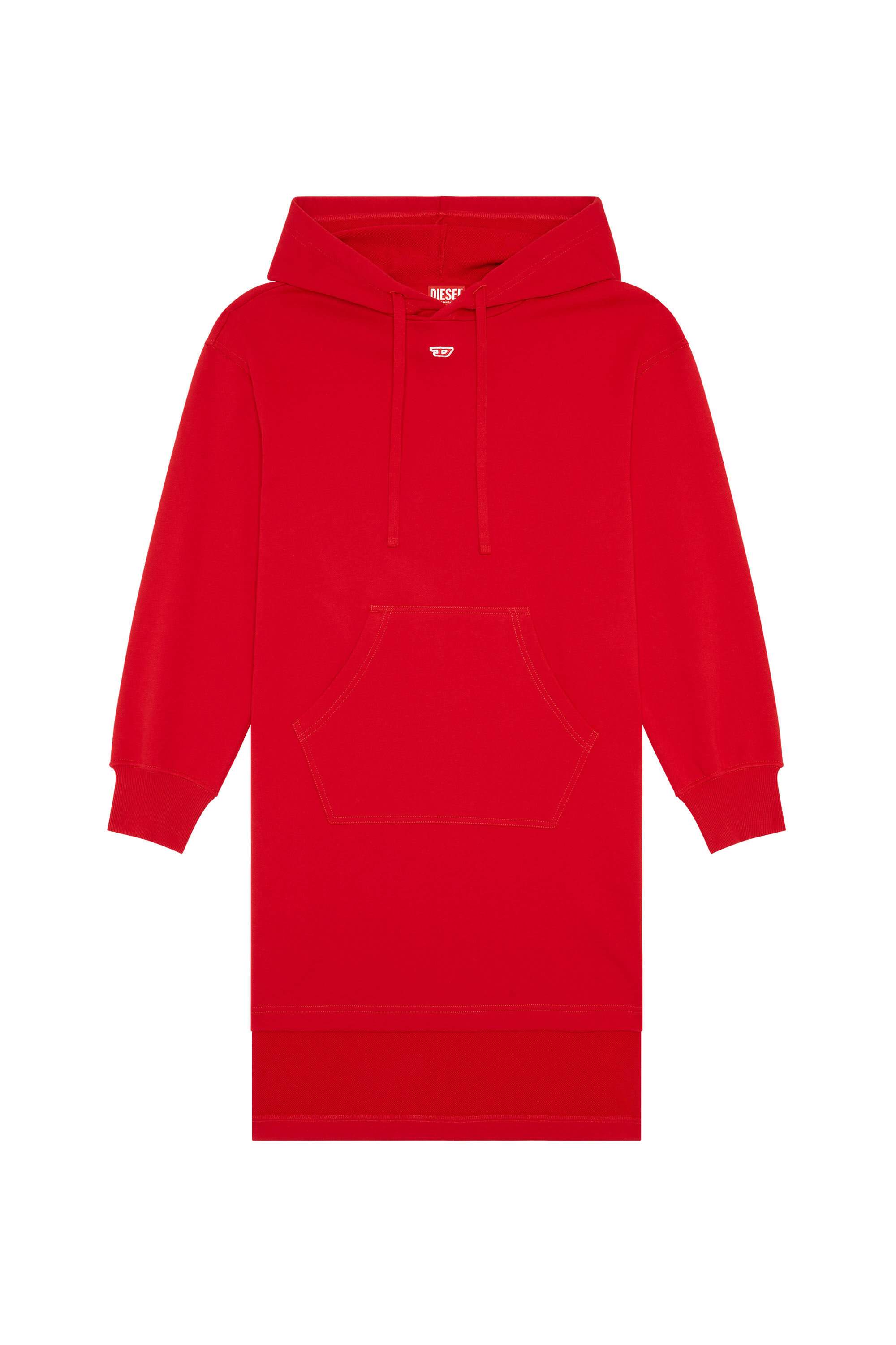 D-ILSE-D Damen: Hoodie-Kleid mit D-Logo | Diesel