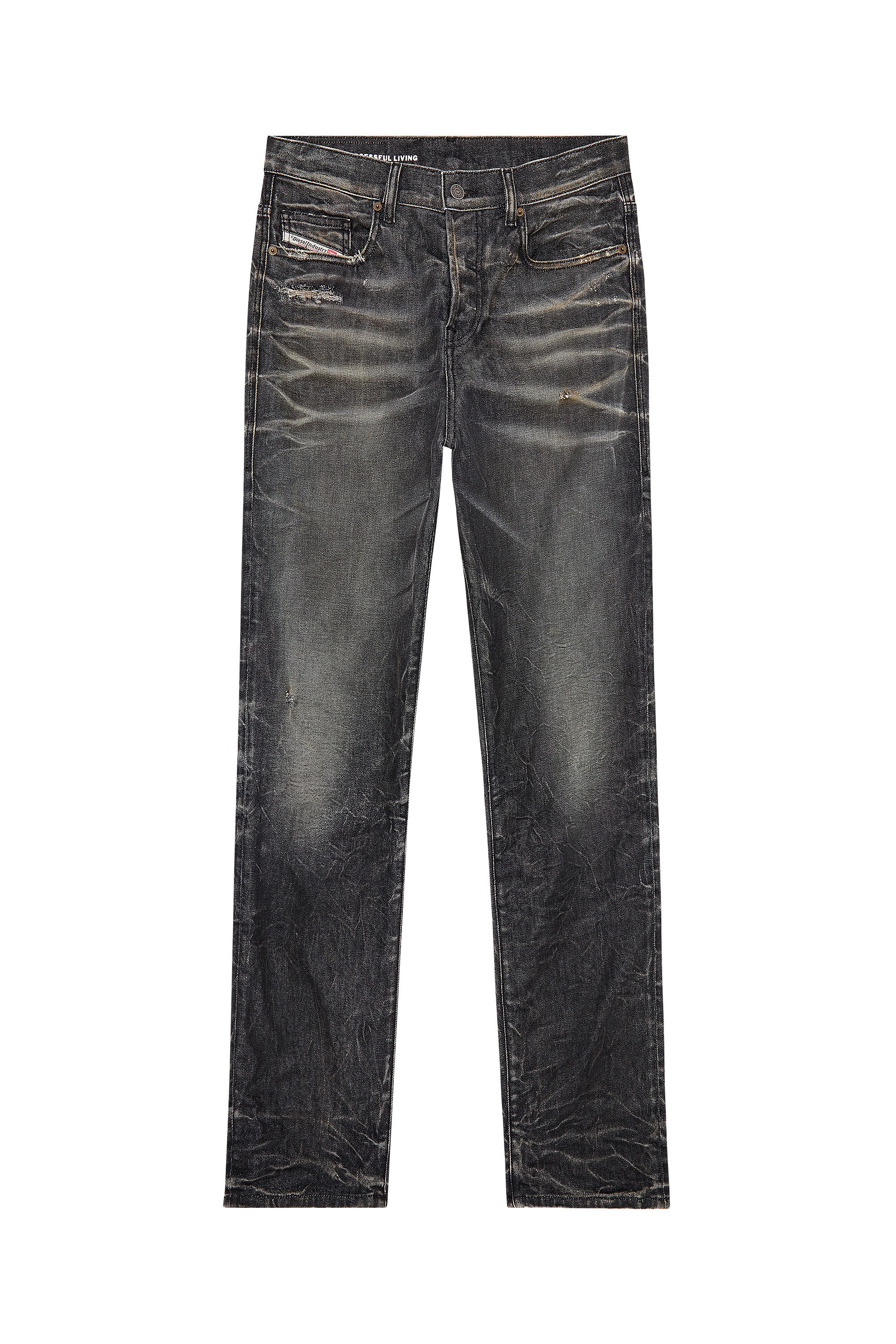 Diesel - Herren Regular Jeans 2020 D-Viker 09H51, Schwarz/Dunkelgrau - 3