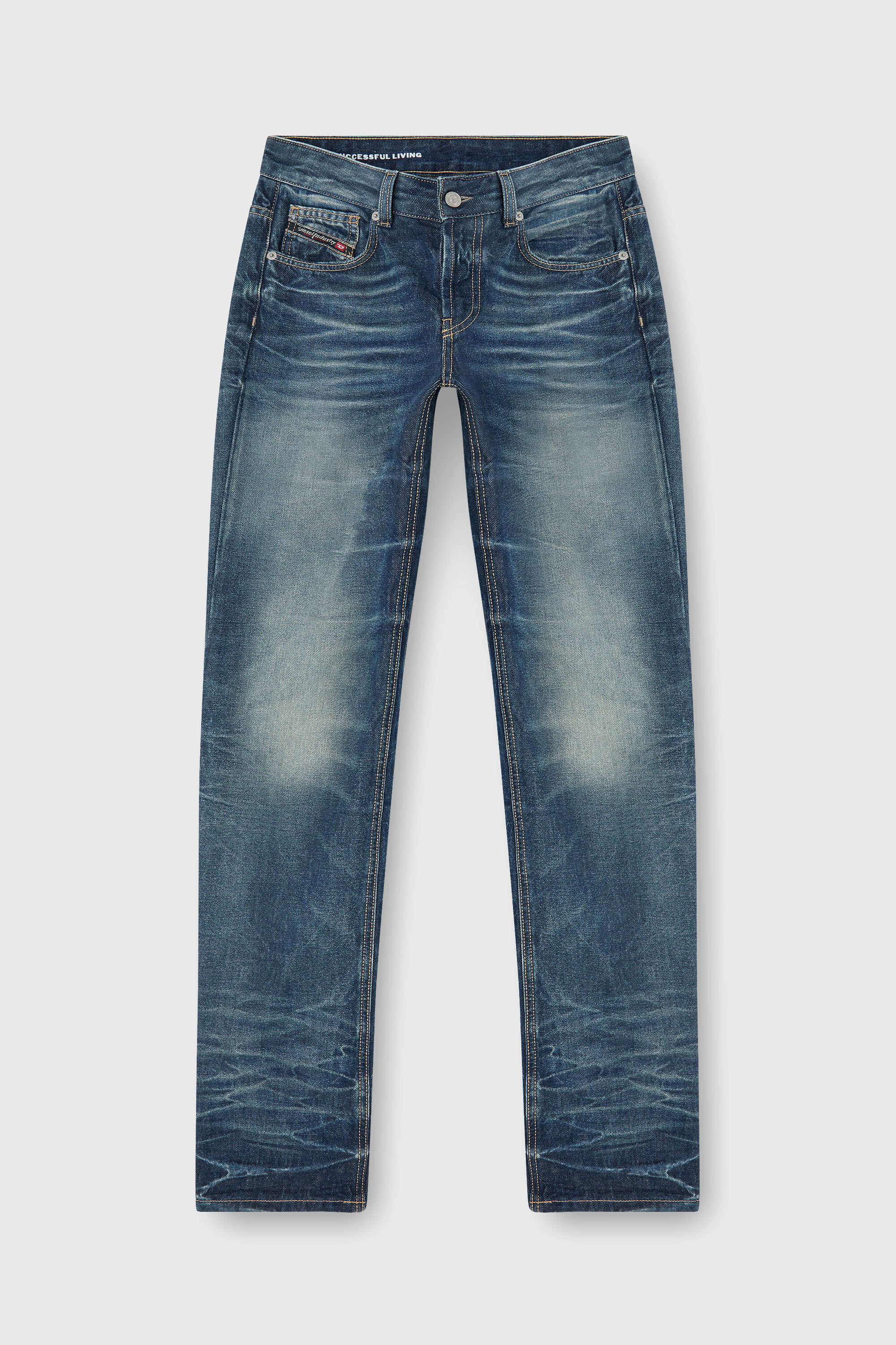 Diesel - Damen Regular Jeans D-Heel 0DBFC, Mittelblau - 7