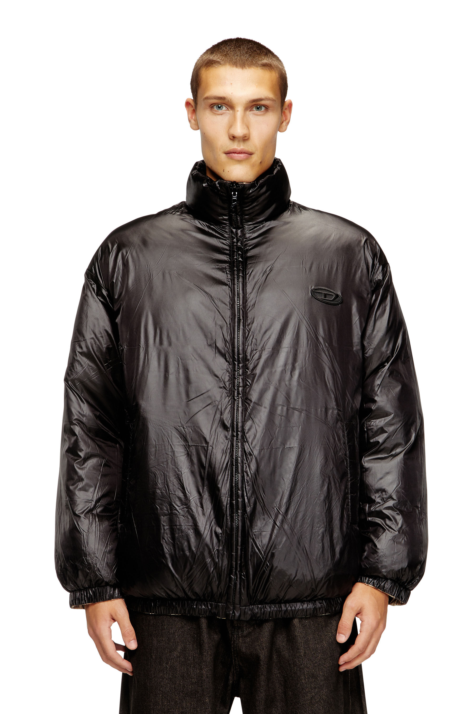 Diesel - W-BOURBON-ENBM, Herren Wendbare gesteppte Bomberjacke in null - 6