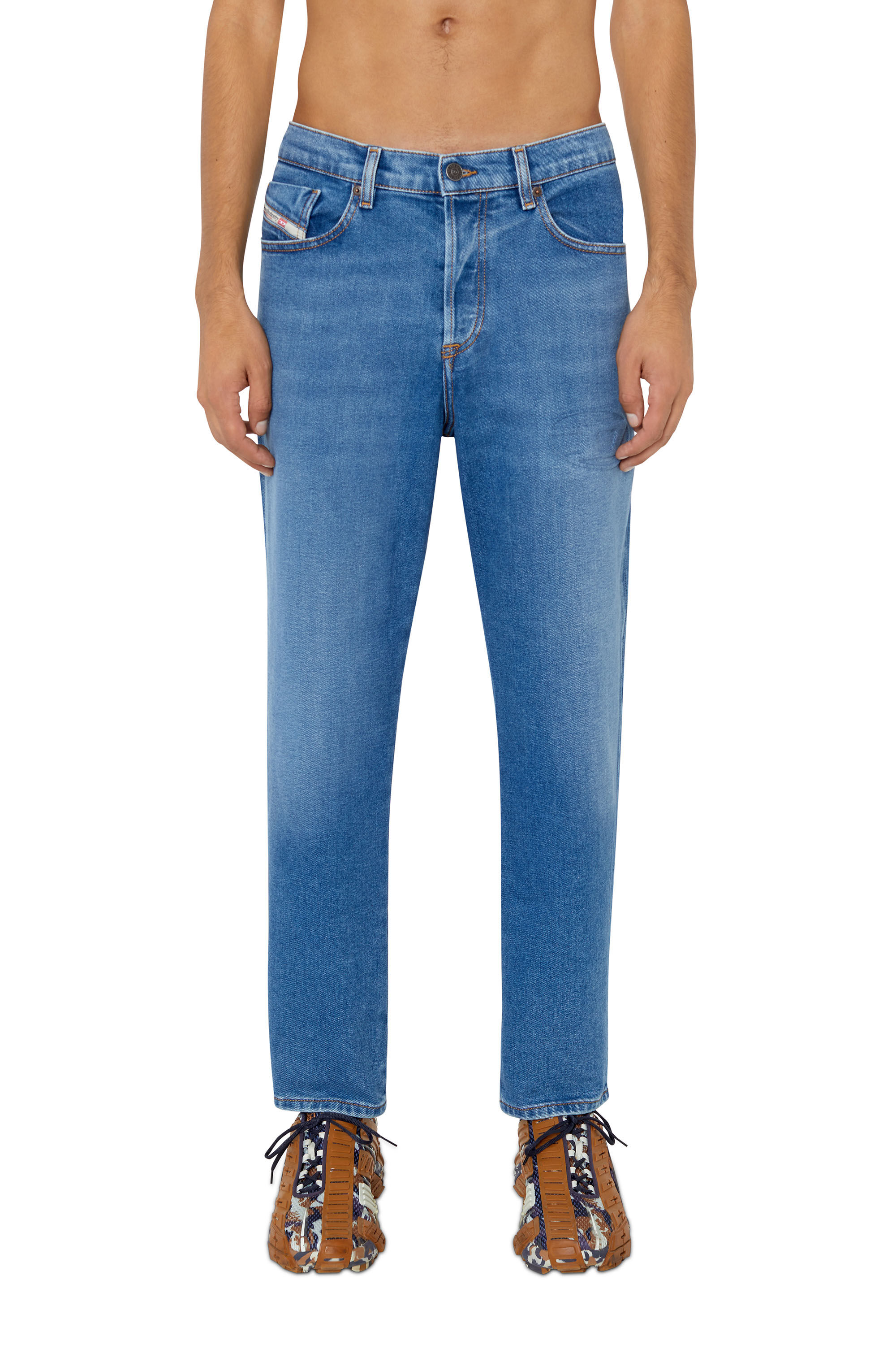 Diesel - 2005 D-FINING 09E34 Tapered Jeans, Mittelblau - Image 3