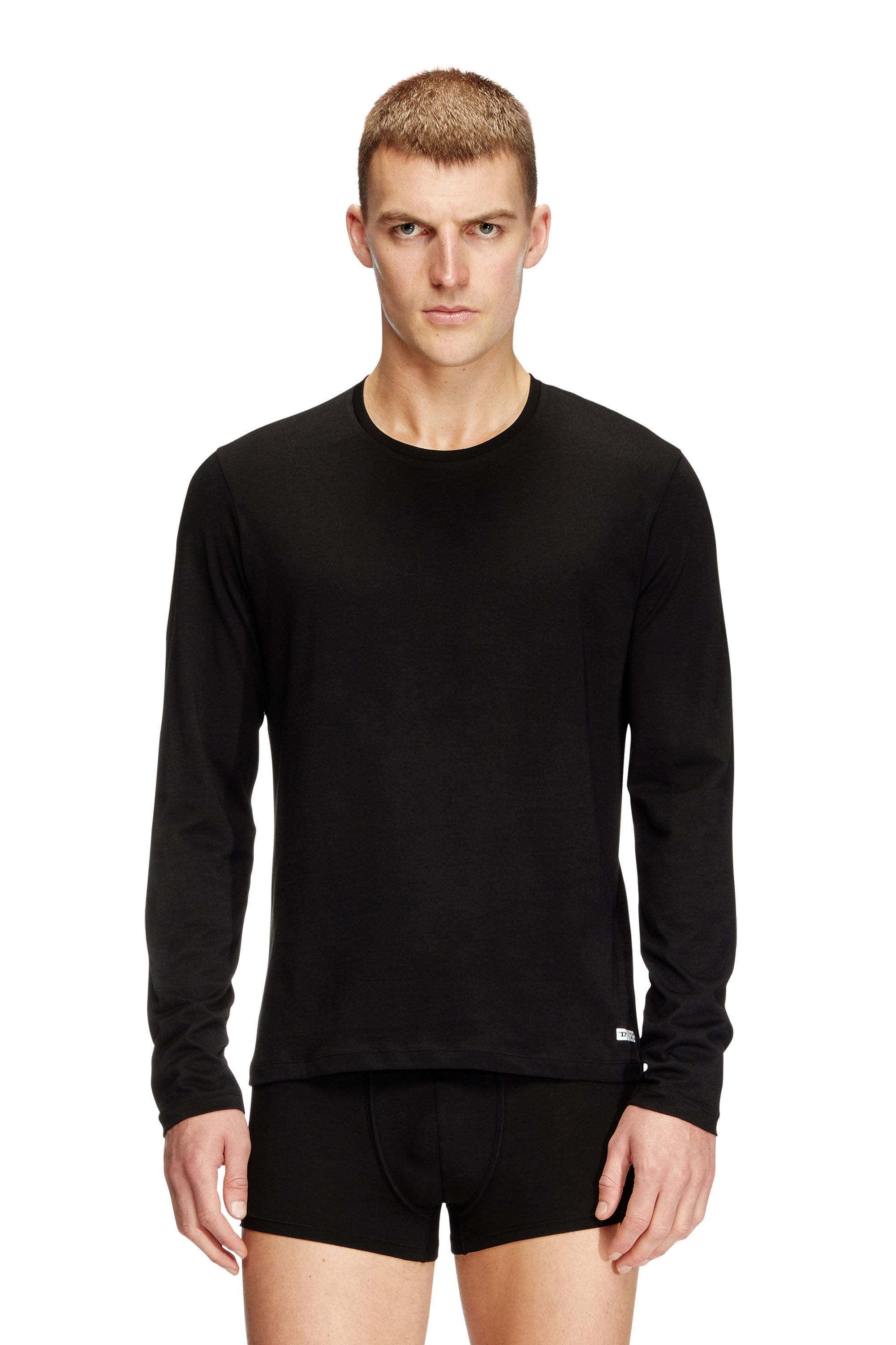 Diesel - KIRK-D-BOX, Herren Langarm-T-Shirt aus Baumwolle in Schwarz - 3