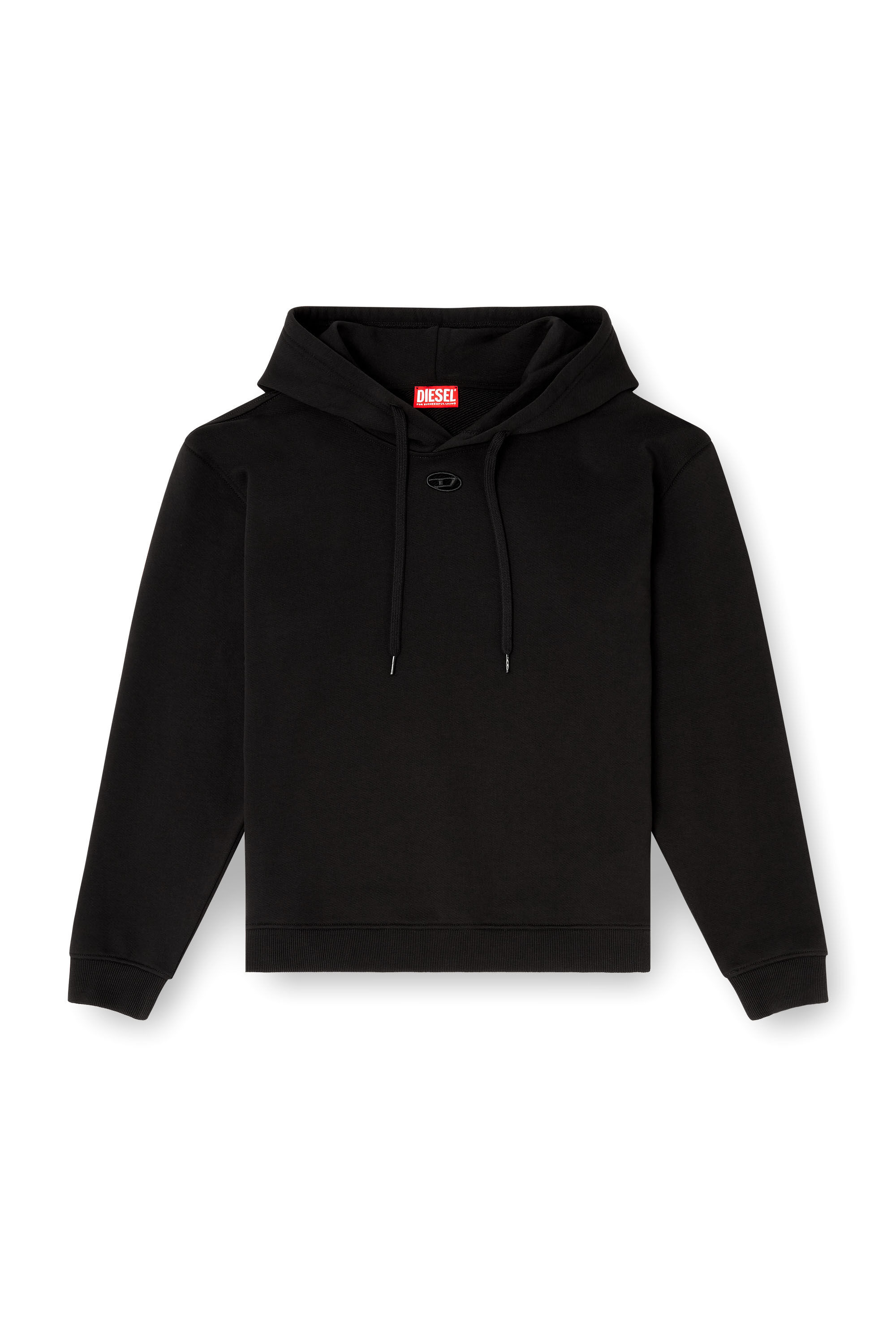 Diesel - F-NORMY-HOOD-OD, Damen Sweatshirt aus Baumwolle mit Oval D Logo in Schwarz - 2