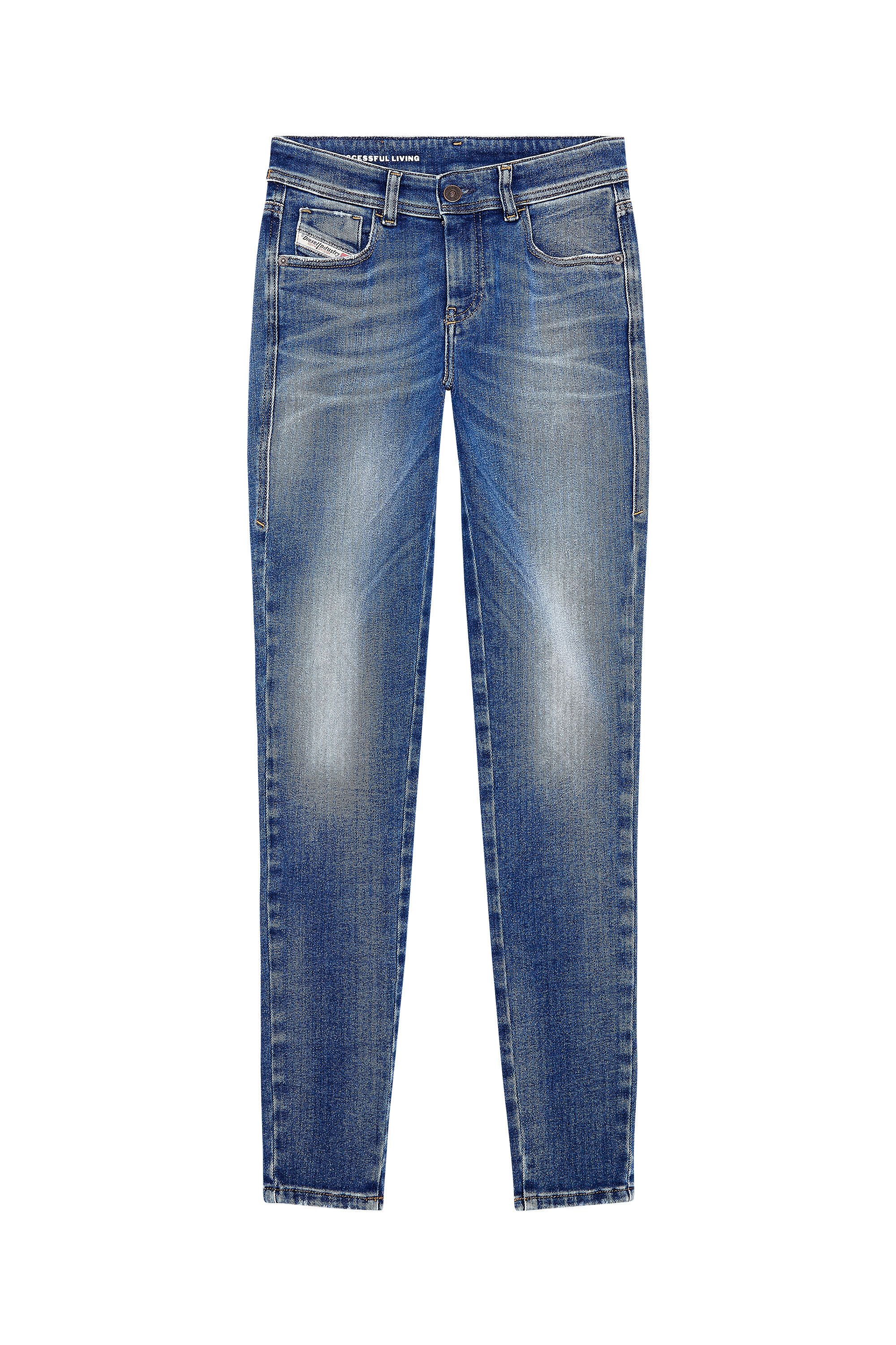 Diesel - Damen Super skinny Jeans 2017 Slandy 09H90, Mittelblau - Image 2