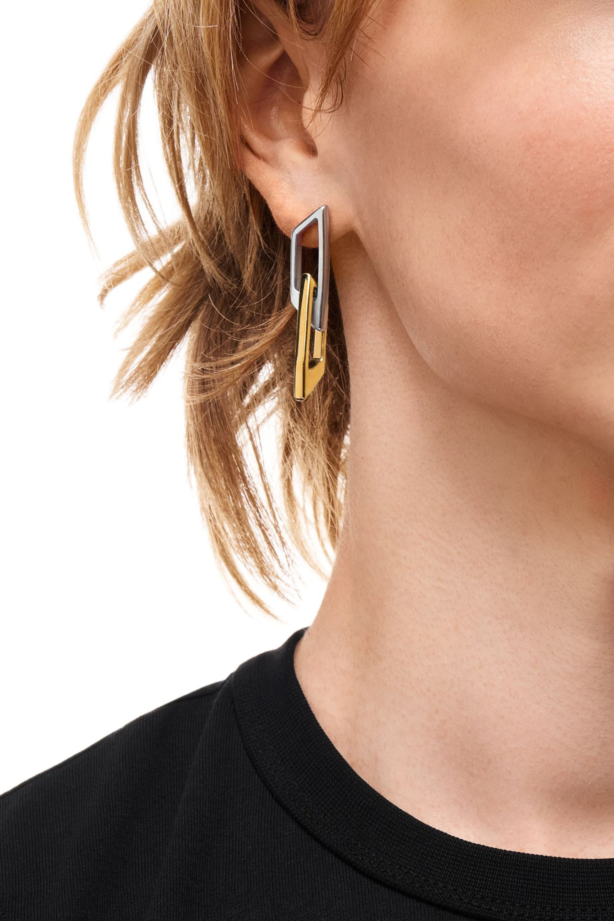 Diesel - DX1685931  JEWELLERY, Unisex Ohrh&auml;nger aus Edelstahl in Silber/Gold - 4