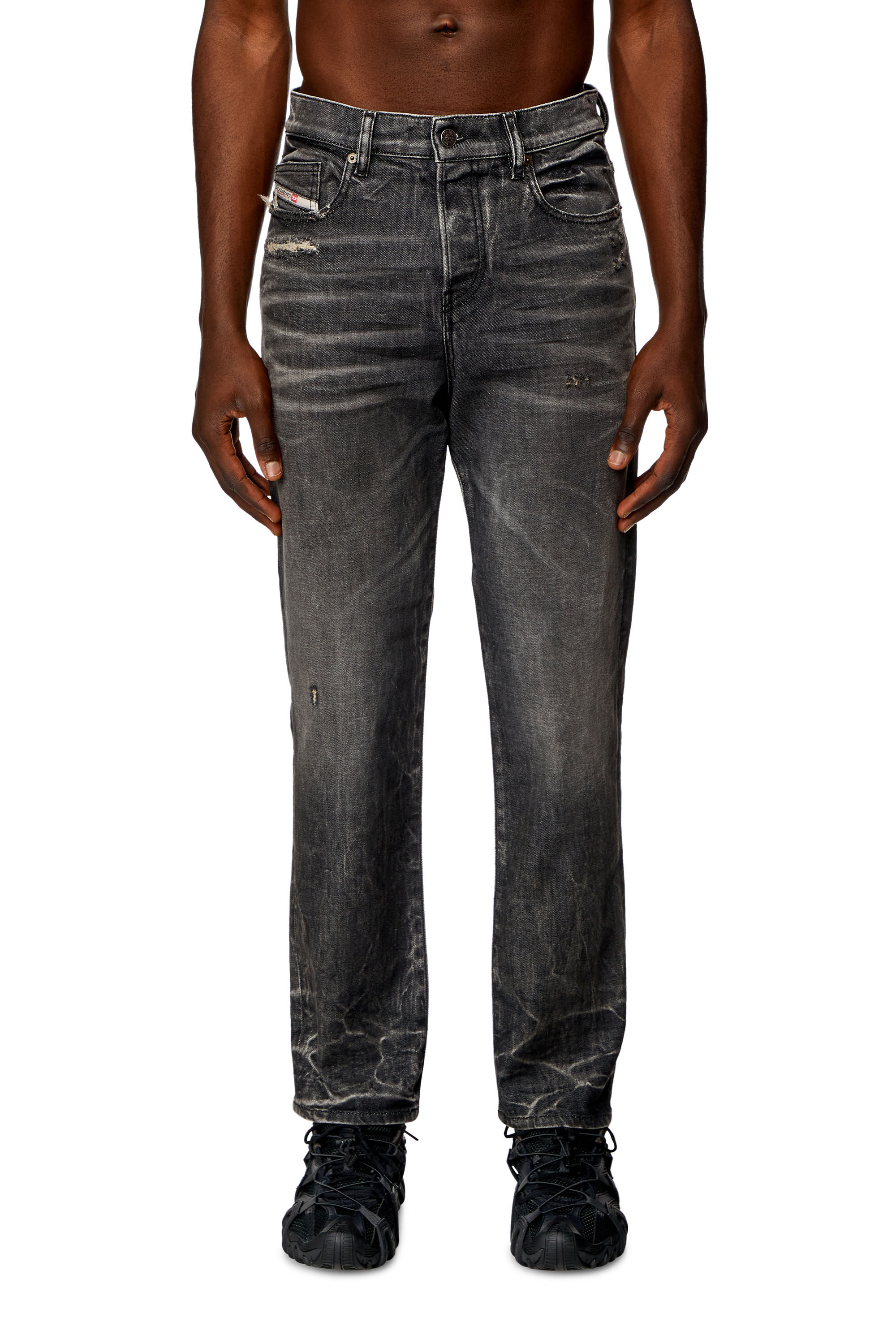 Diesel - Herren Regular Jeans 2020 D-Viker 09H51, Schwarz/Dunkelgrau - 1
