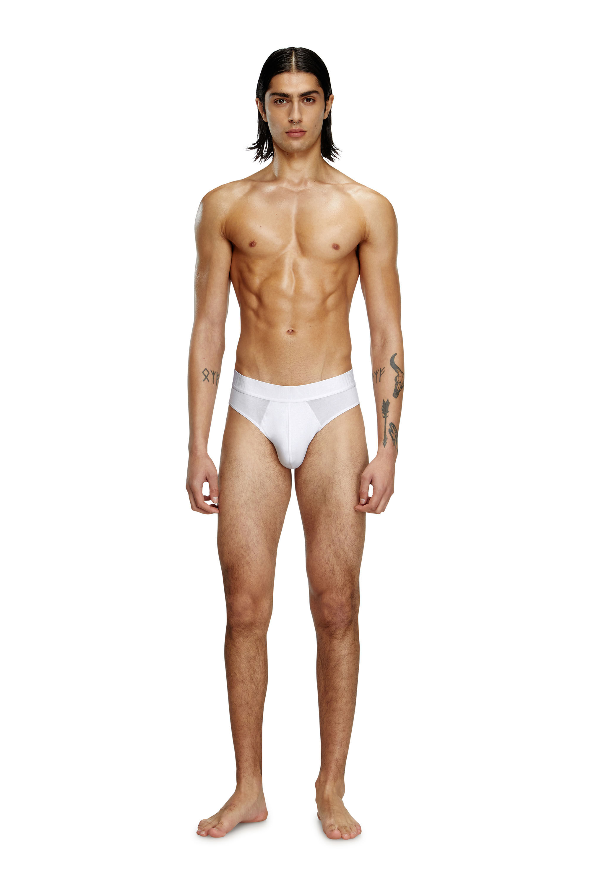 Diesel - ROY-D-MONO-3PACK, Herren Retropants im Dreierpack in Weiss/Grau - 1