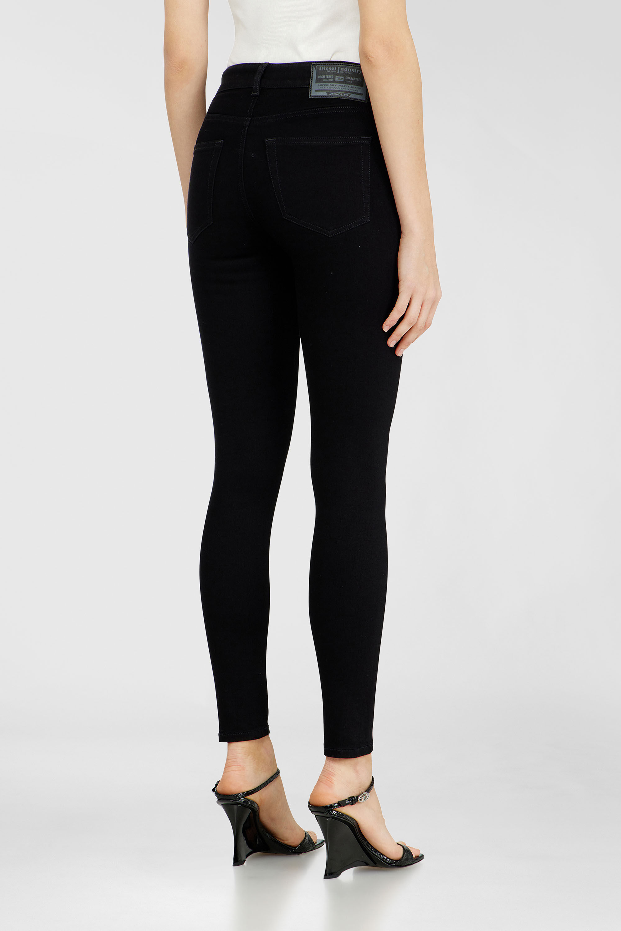 Diesel - Damen Skinny Jeans 2017 Slandy 069EF, Schwarz/Dunkelgrau - 5