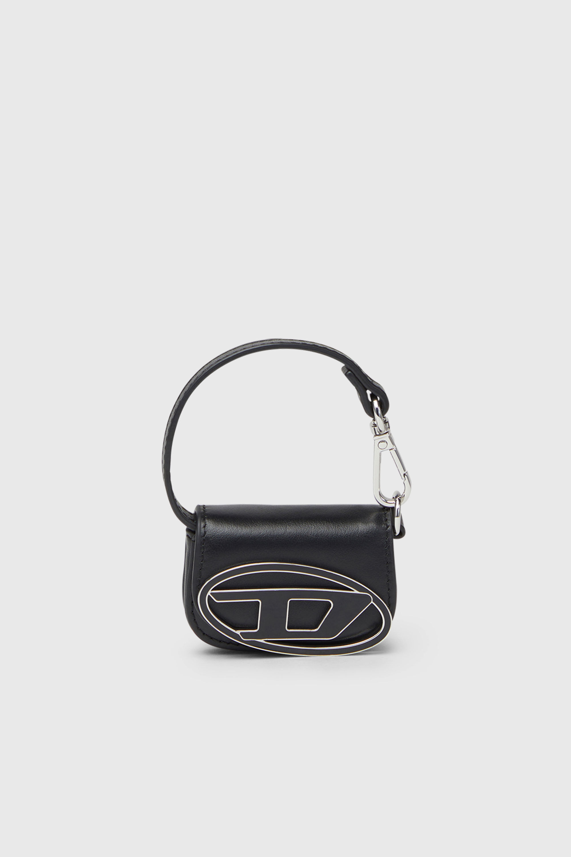 Diesel - 1DR MICRO, Damen Taschenanh&auml;nger aus Leder in Schwarz - 1