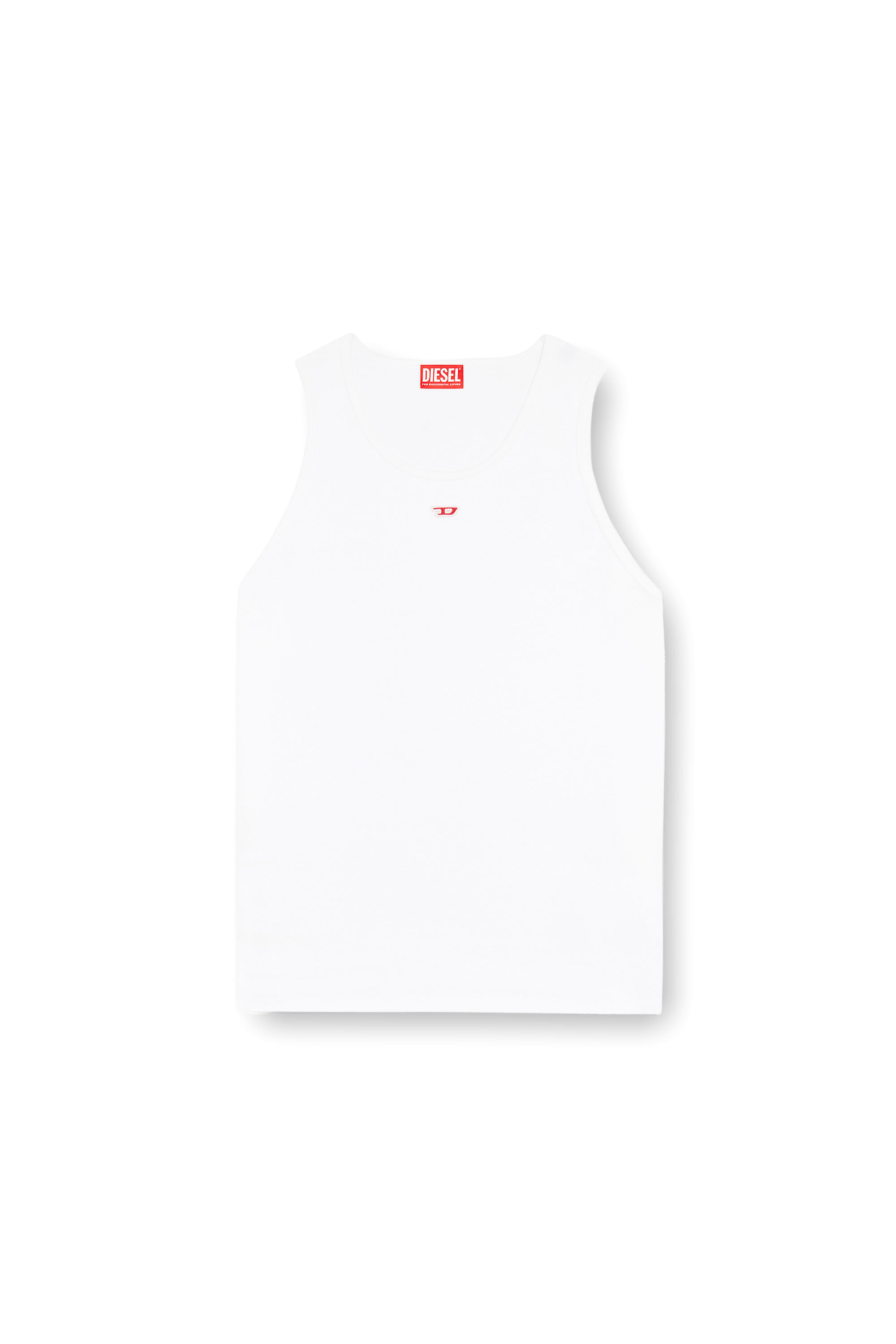 Diesel - T-LIFTY-D, Herren Tanktop mit Mini-D-Logo-Patch in Weiß - 2