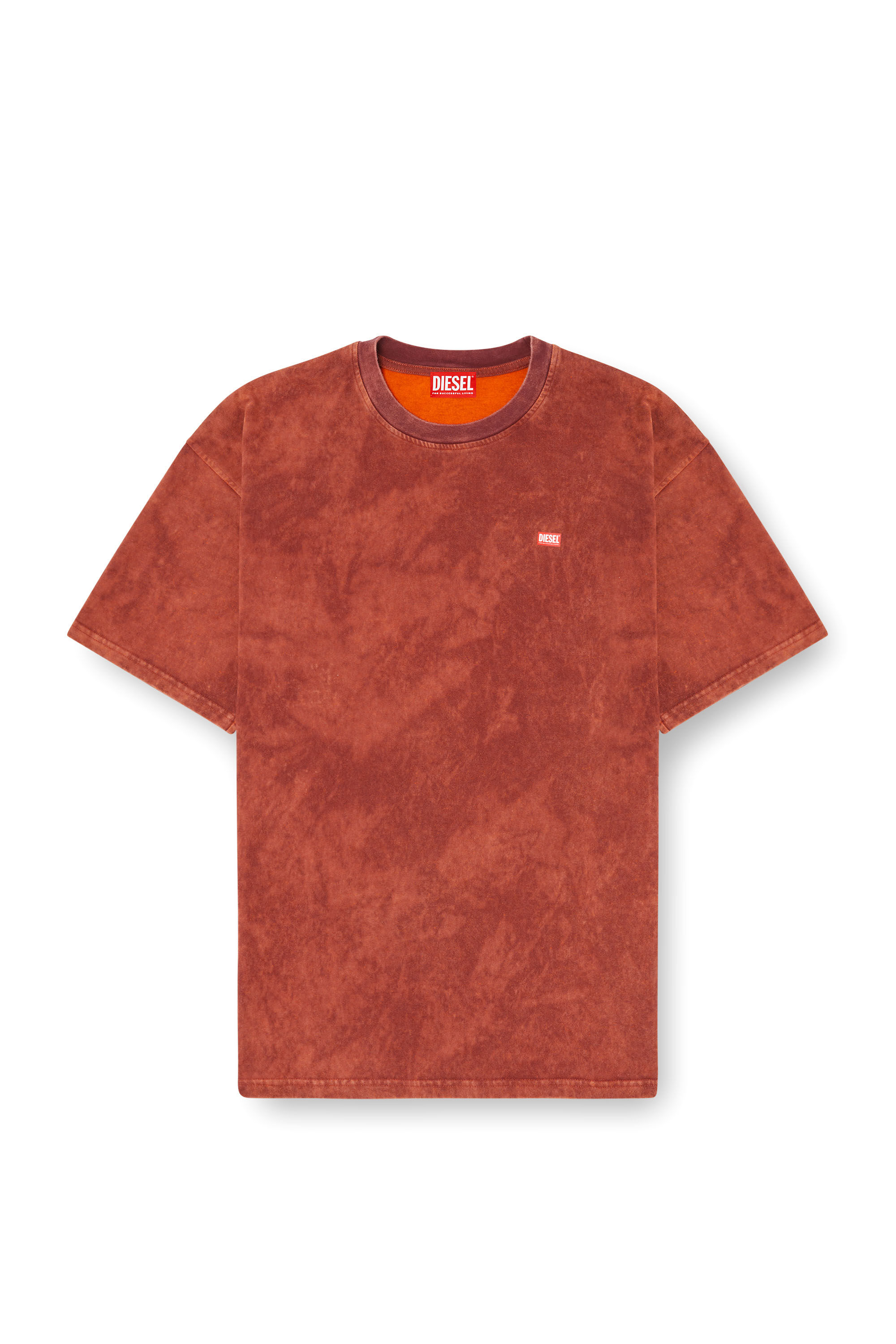 Diesel - T-BOXT-T4, Herren T-Shirt aus Vanisé-Jersey mit Logo in Braun - 2