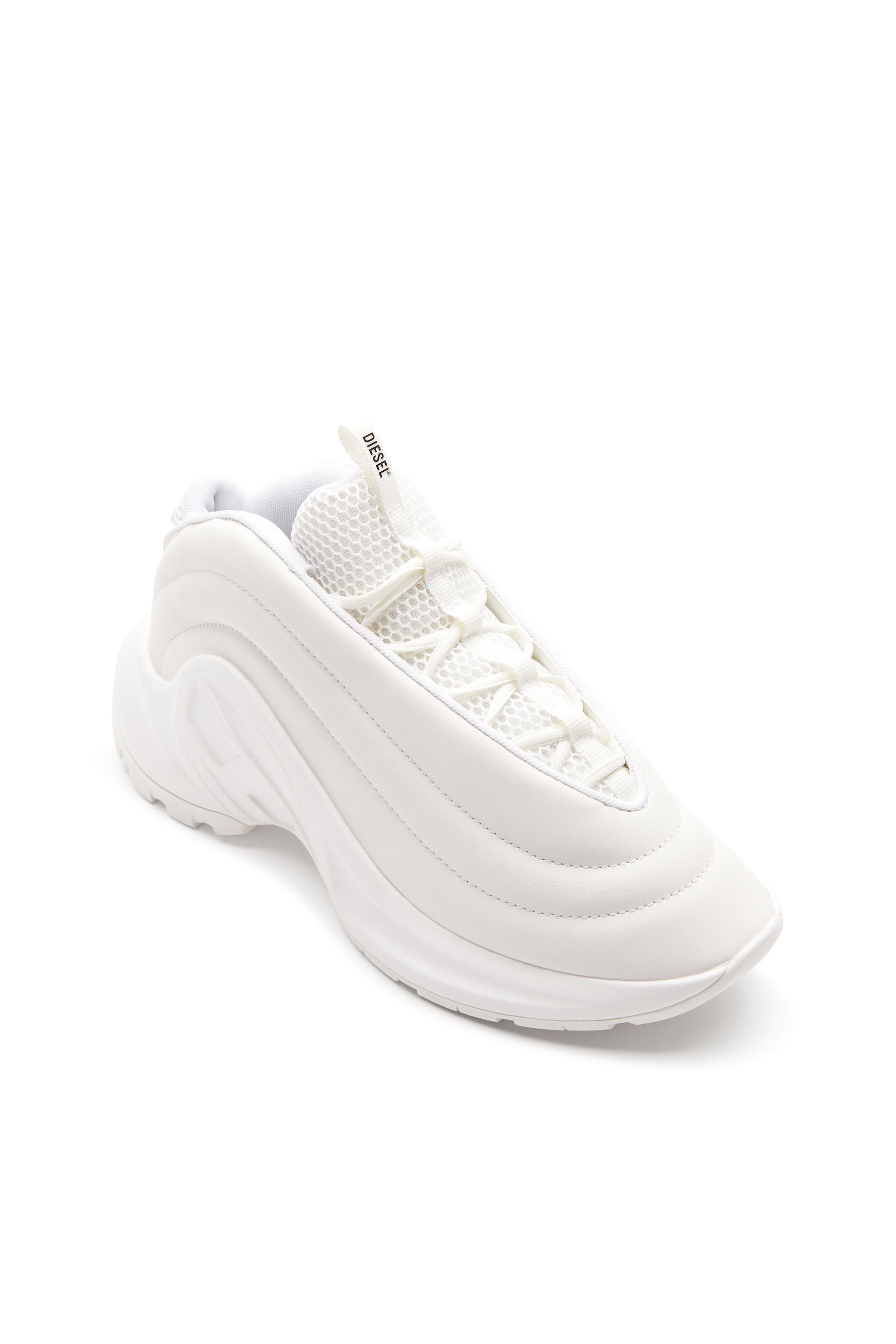 Diesel - S-D-RUNNER X, Unisex S-D-Runner X-Schlupfsneakers mit mattem Oval D-Spann in Weiß - 6