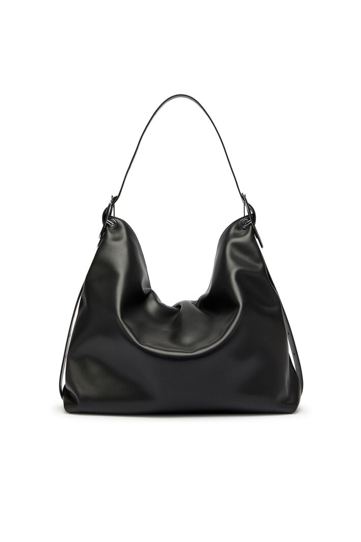 Diesel - D-LINE HOBO L, Damen D-Line-Leder Hobo-Tasche in Schwarz - 4