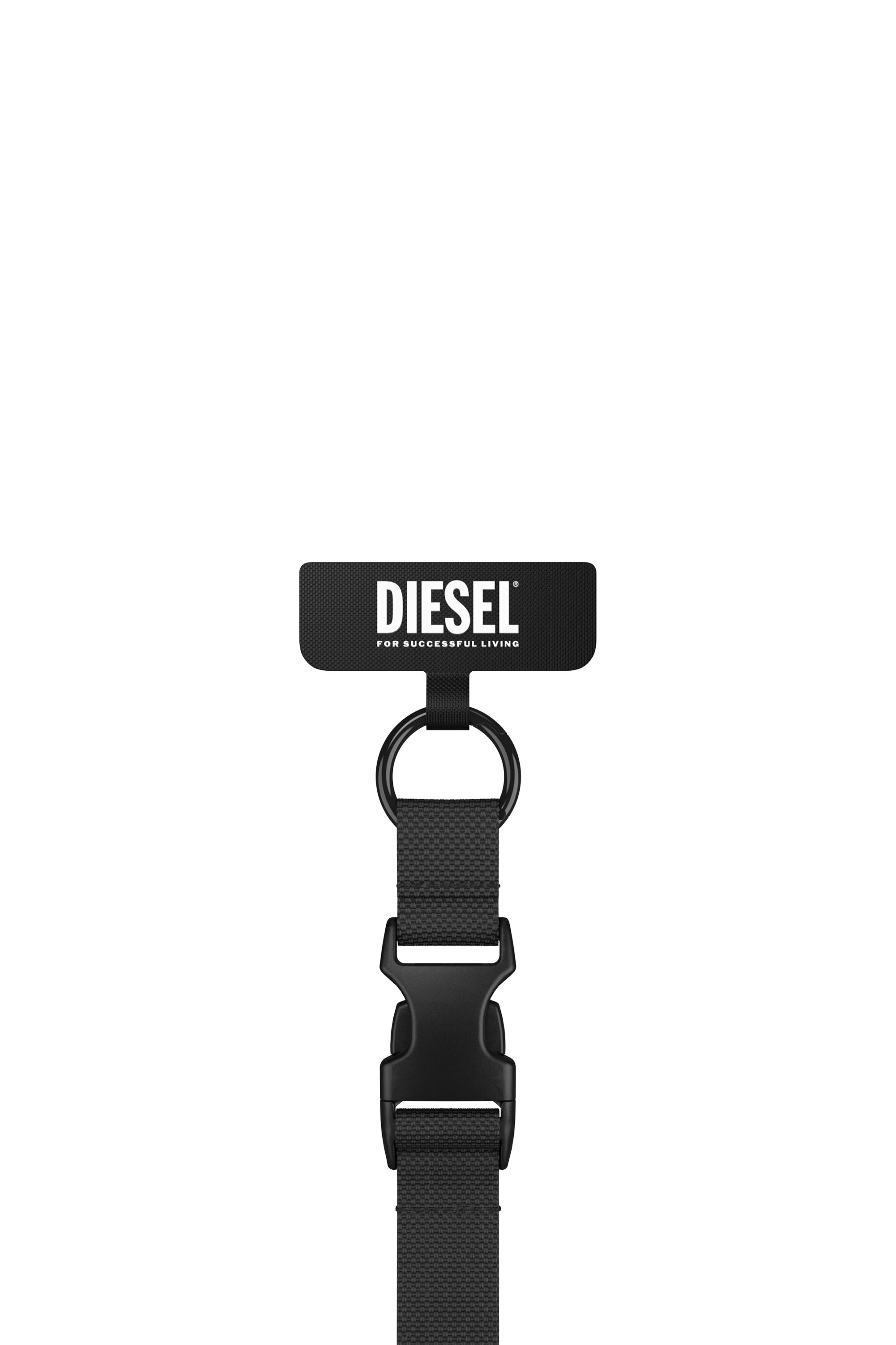 Diesel - 52944 UNIVERSAL NECKLACE, Unisex Schnur Universal für Smartphone in Schwarz - Image 1