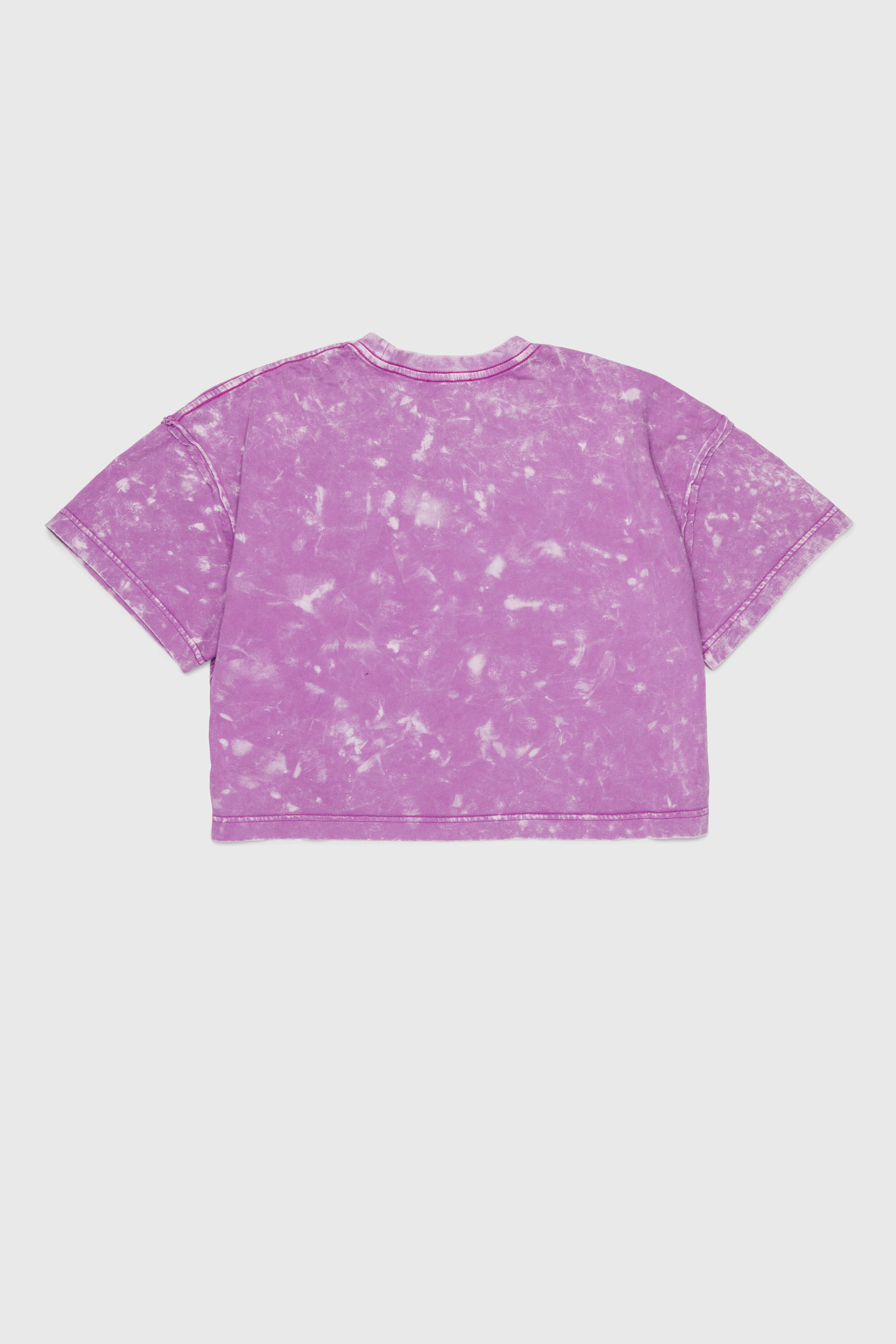 Diesel - TLOXY, Damen Kurz geschnittenes T-Shirt mit Tie-Dye-Effekt in Violett - 2