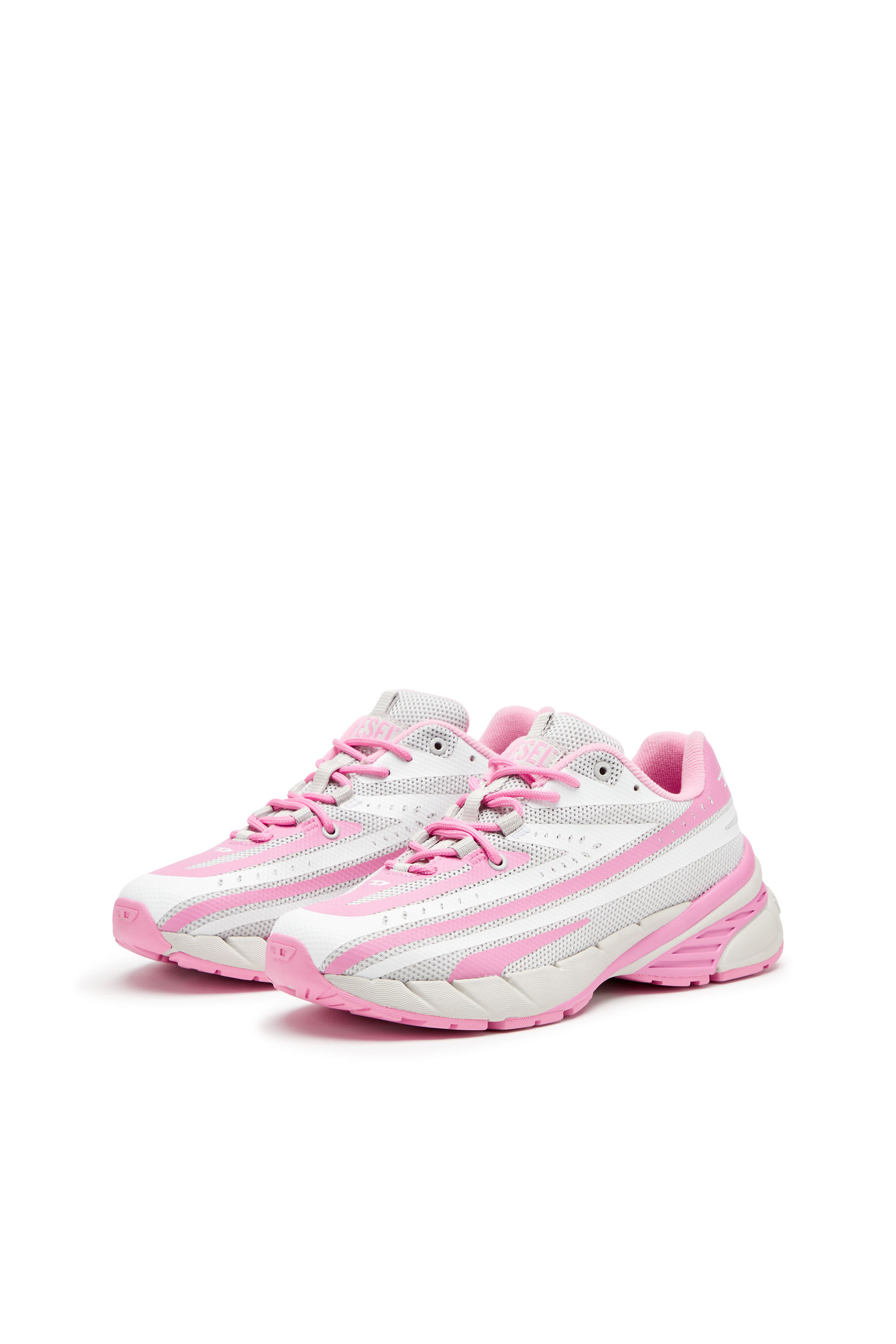 洗練されたデザイン　DIESEL　SA-PAMELA H Pink fluo SA-PAMELA H Woman: Heeled neon rubber pool slides | Diesel