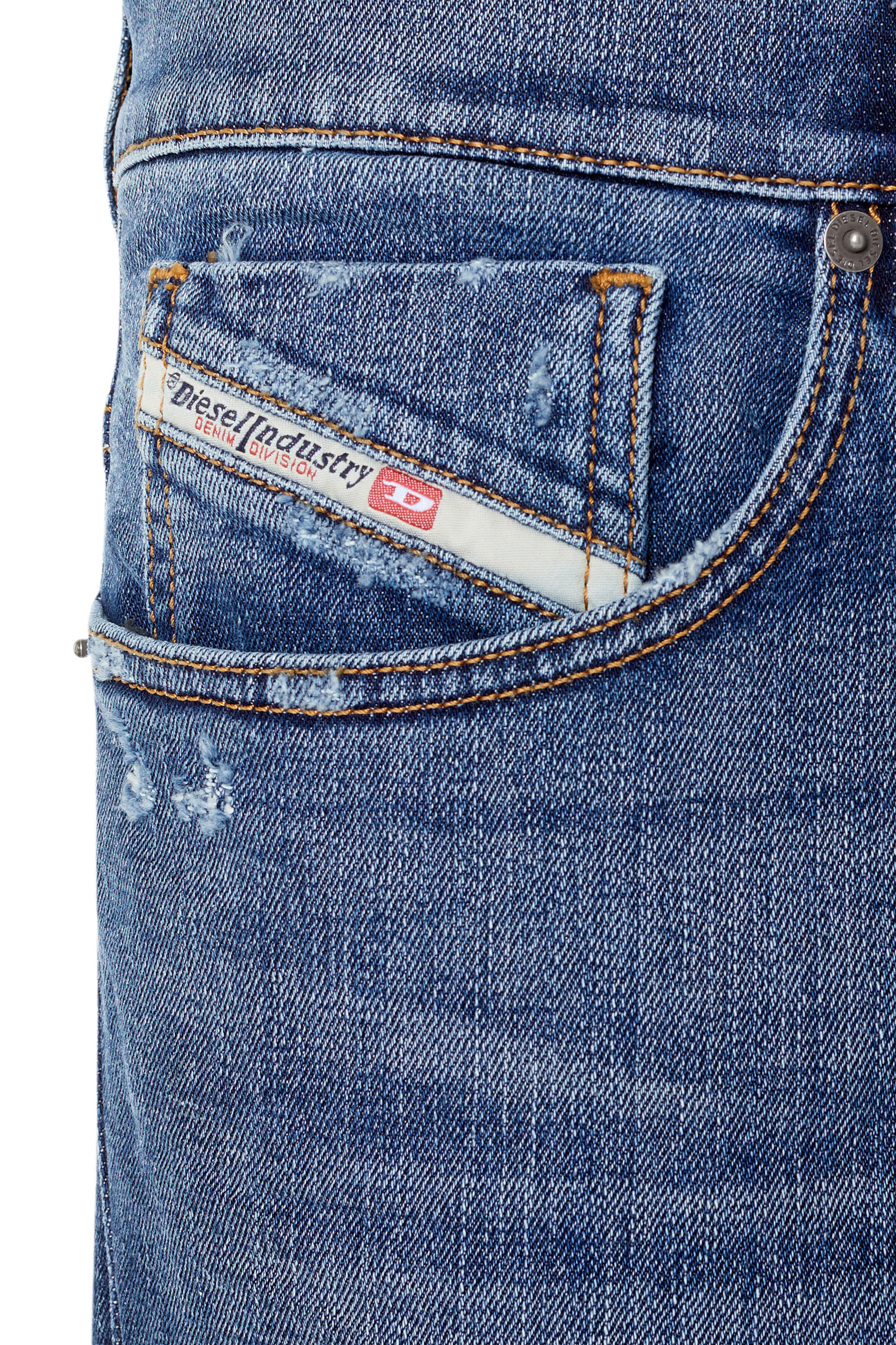 Diesel - 2005 D-FINING 09E44 Tapered Jeans, Mittelblau - Image 6