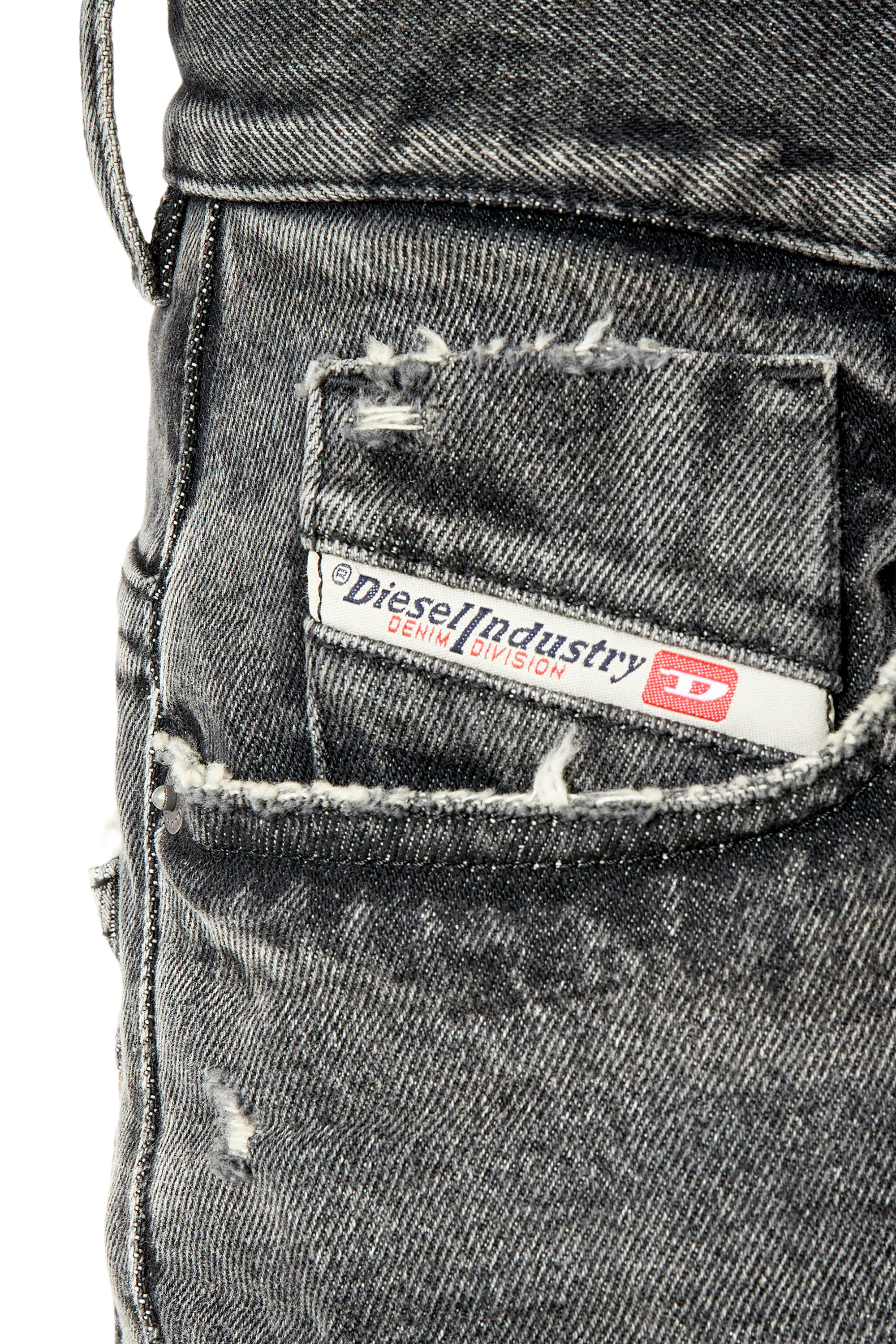 Diesel - 2000 Widee 007K8 Bootcut and Flare Jeans, Schwarz/Dunkelgrau - Image 5