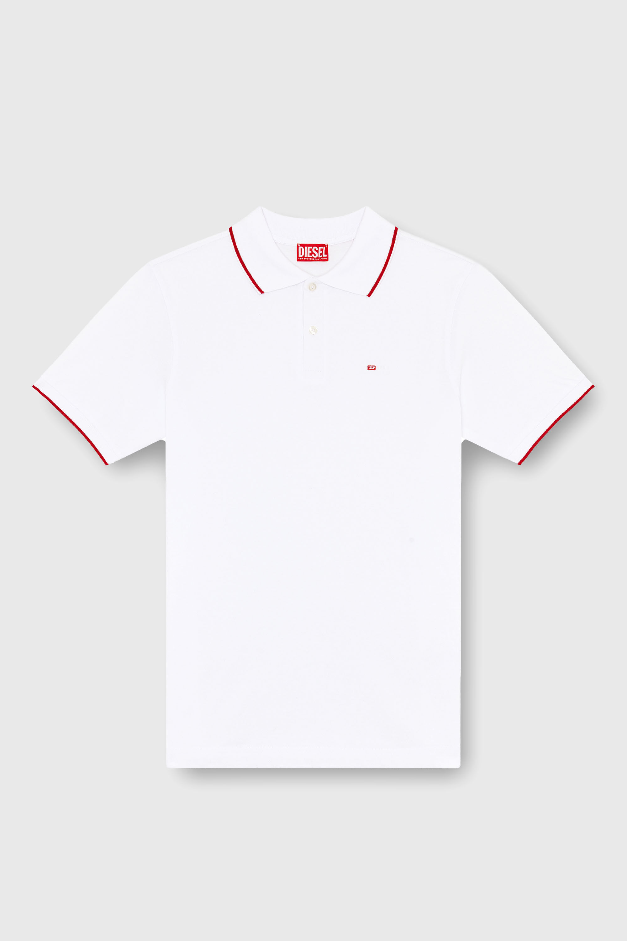 Diesel - T-FERRY-MICRODIV, Herren Poloshirt mit Diesel-Microstickerei in Wei&szlig; - 2