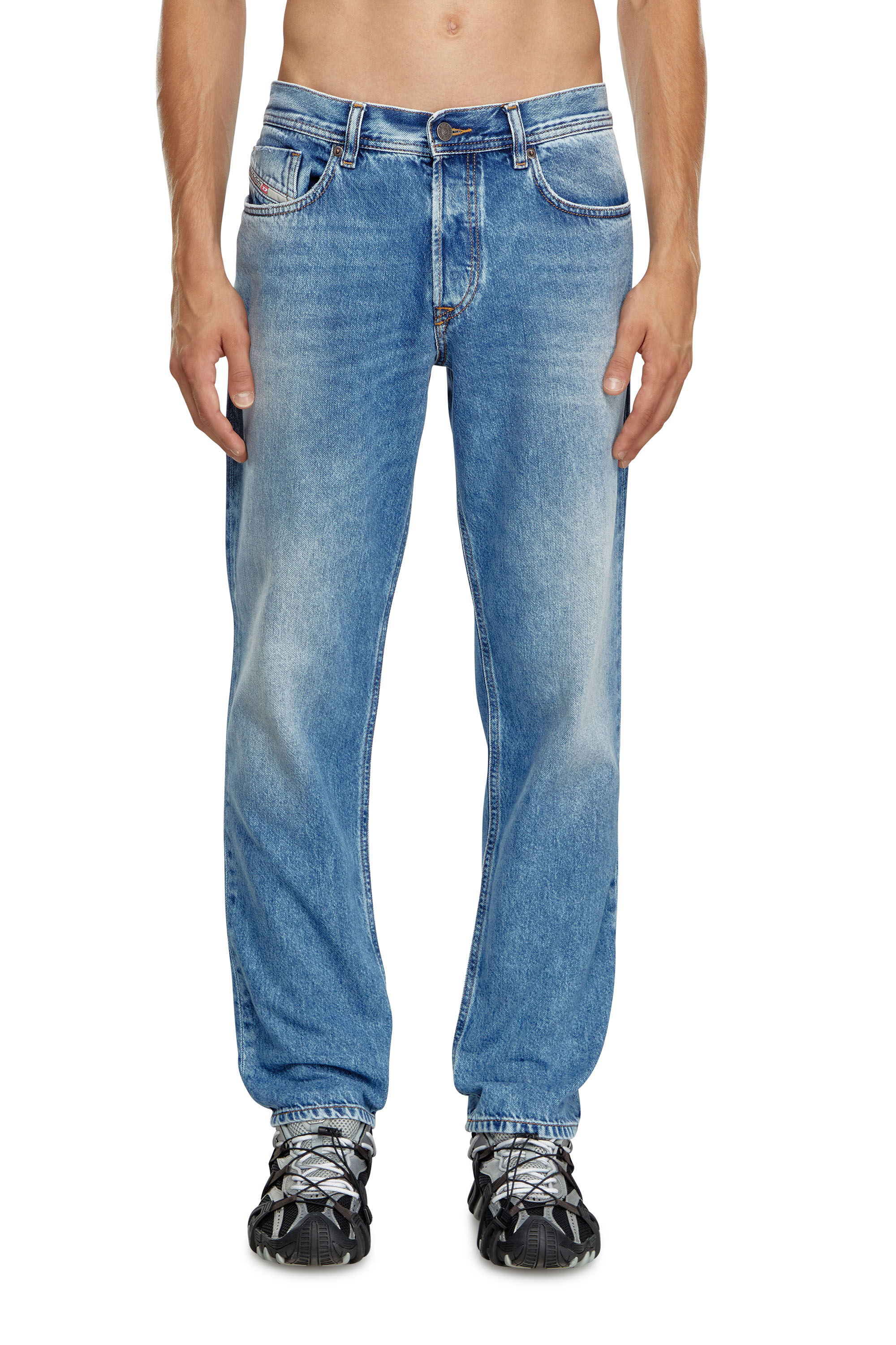 Diesel - Herren Tapered Jeans 2023 D-Finitive 09H95, Mittelblau - Image 3