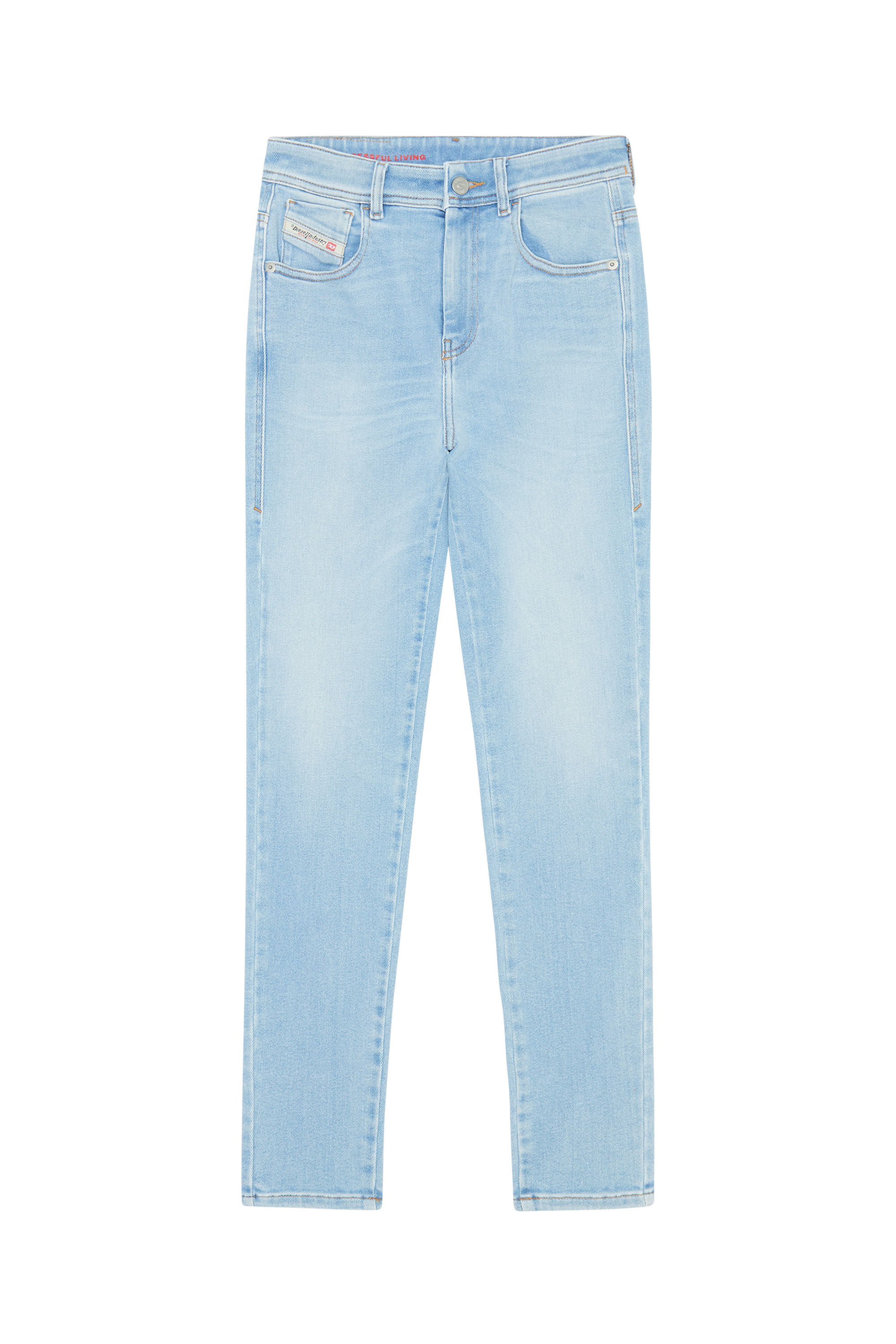 Diesel - 1984 Slandy-High 09E76 Super skinny Jeans, Hellblau - Image 2