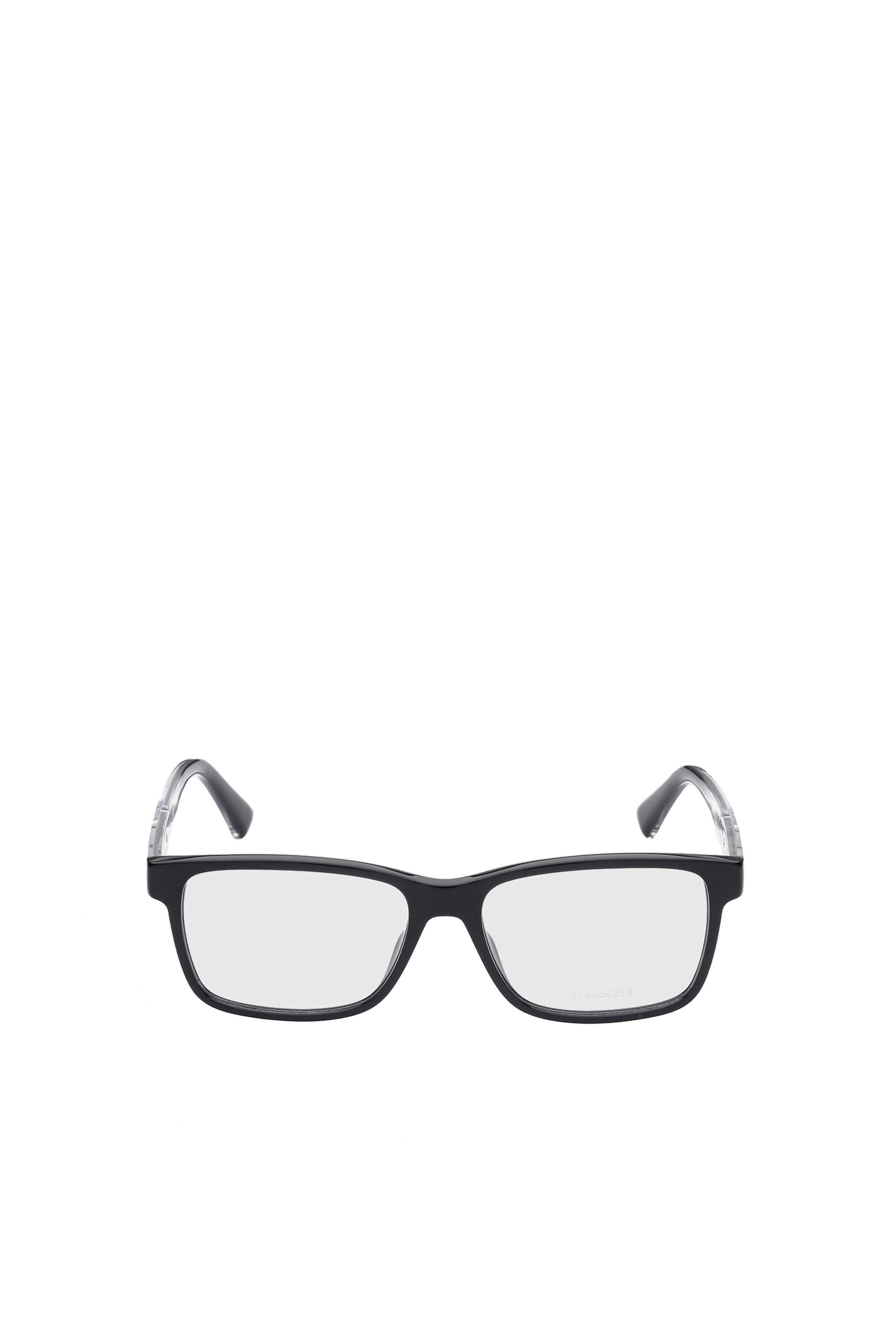 Diesel - DL5407, Herren Rechteckige Brille in Schwarz - 1
