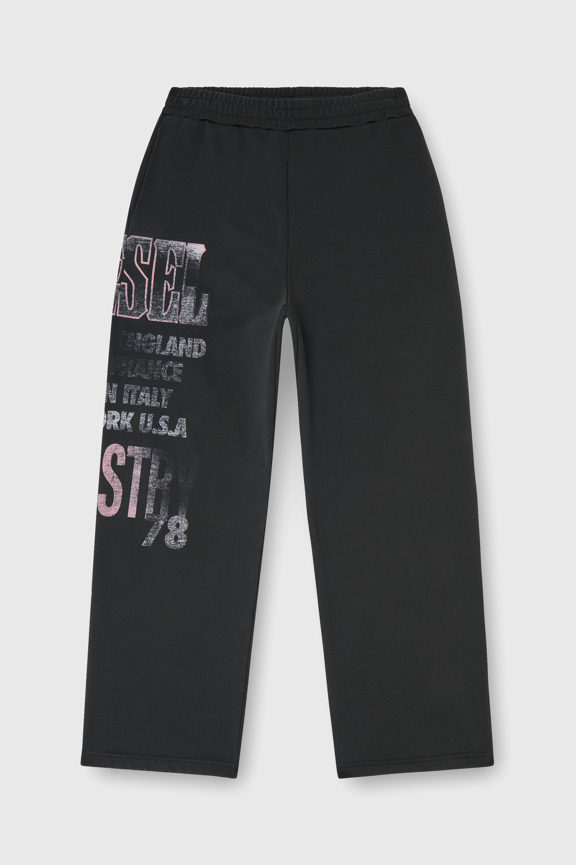 Diesel - P-ILL, Herren Sweatpants mit Konzert-Grafik in Schwarz - 2