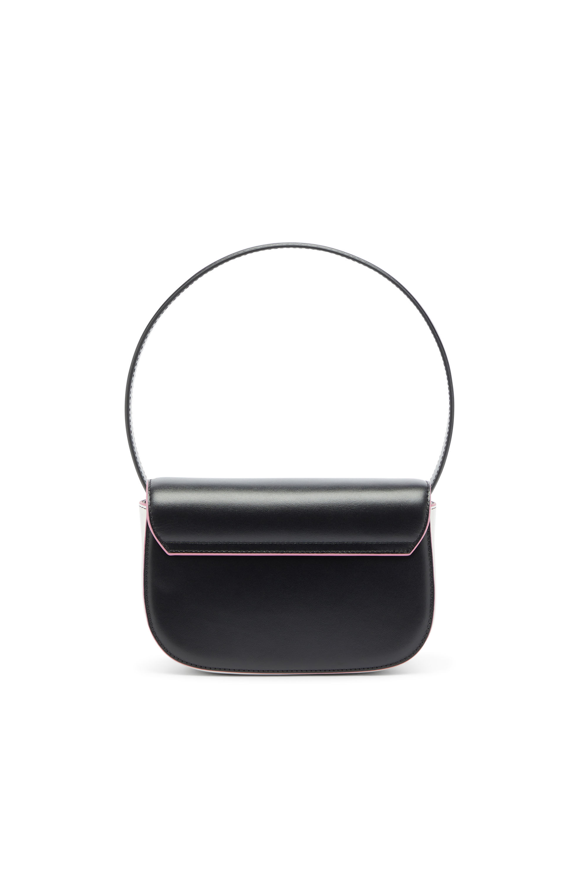Diesel - 1DR, Damen 1DR - 1DR - Ikonische Schultertasche aus Nappa-Leder in Schwarz/Rosa - 2