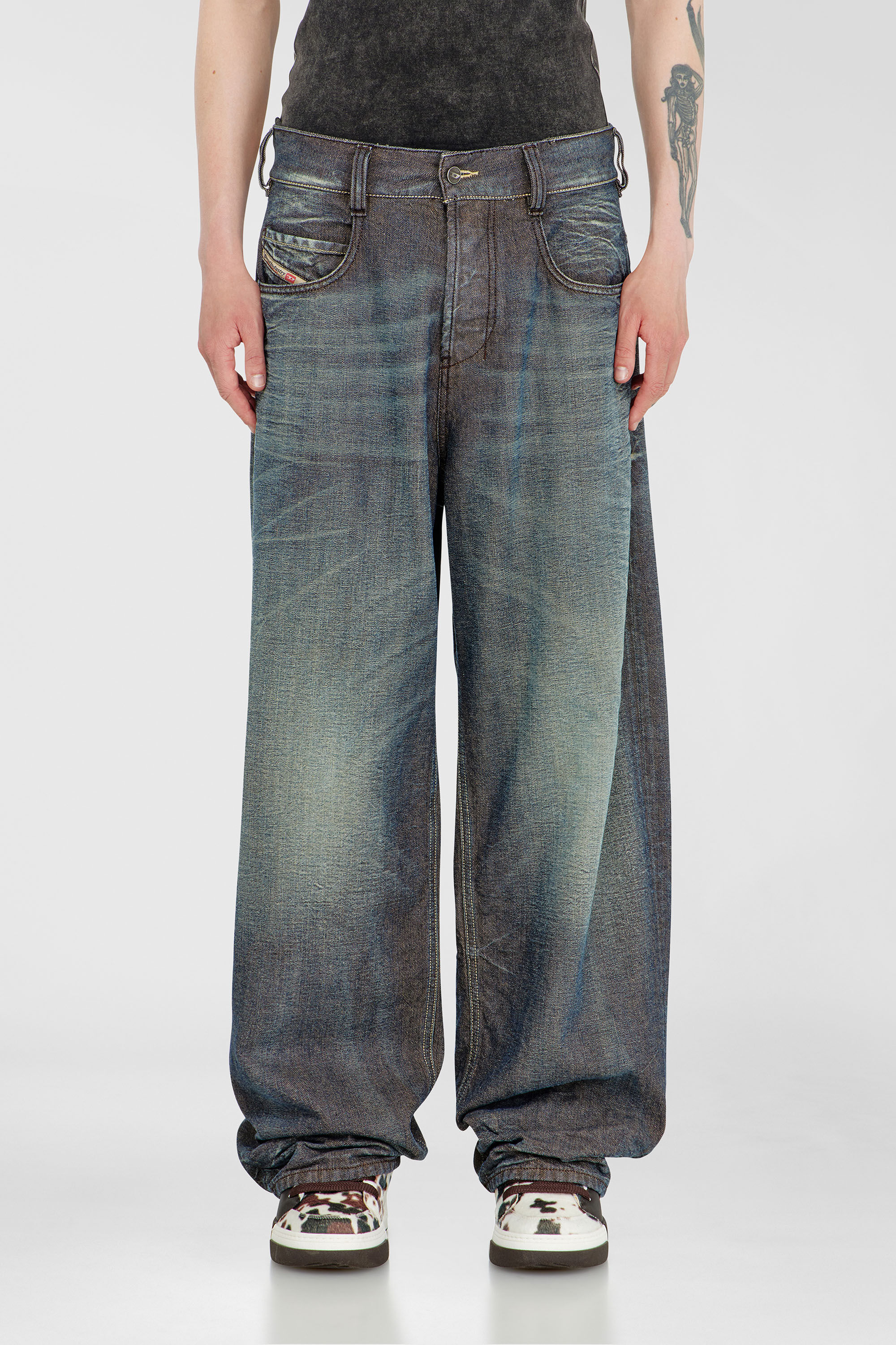 Diesel - Unisex Relaxed Jeans 1997 D-Enim-M 007EM, Dunkelblau - 4