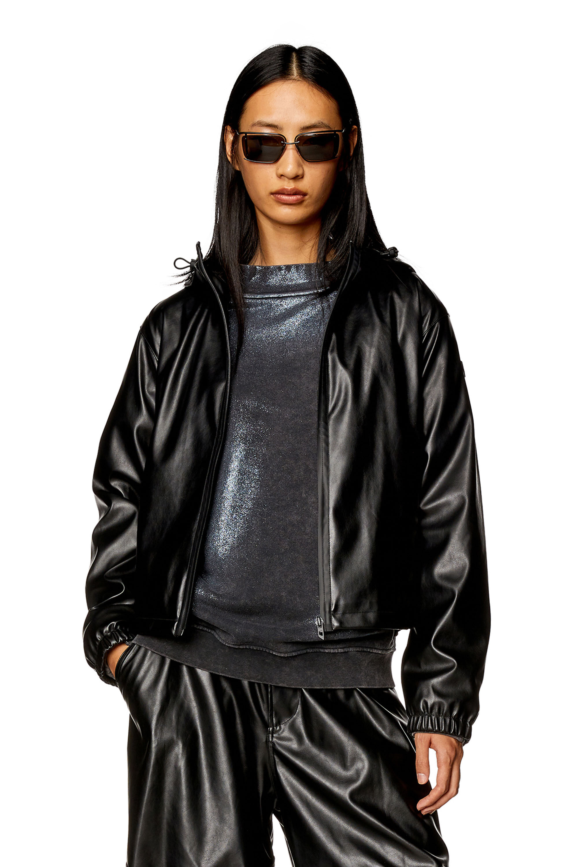 Diesel jacke damen schwarz Clearance