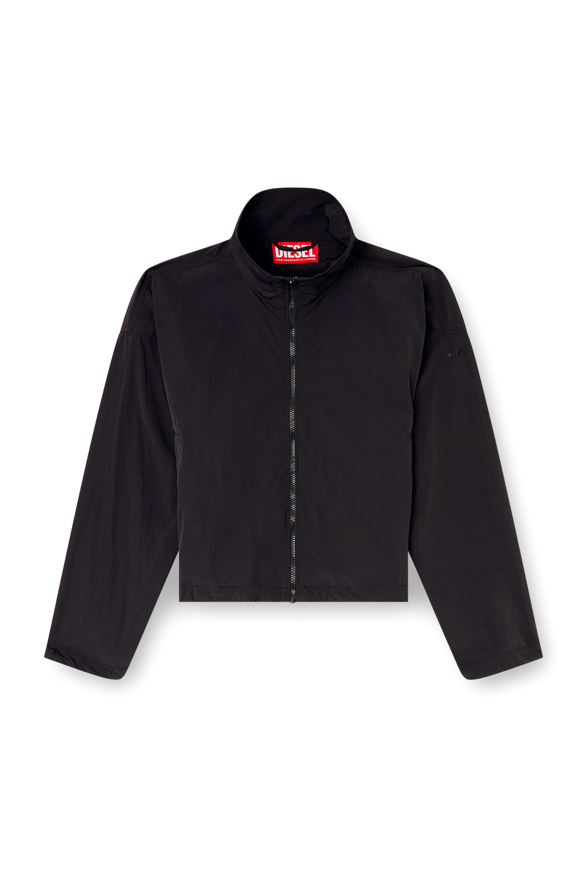 Diesel - G-LEAM, Damen Windbreaker aus kompaktem Nylon in Schwarz - 2