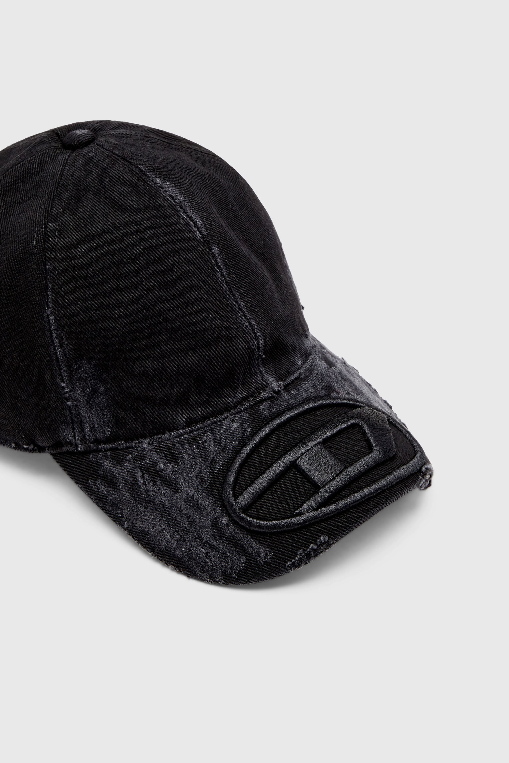 Diesel - C-ODY, Herren Basecap aus vielgetragenem Denim in Schwarz - 3