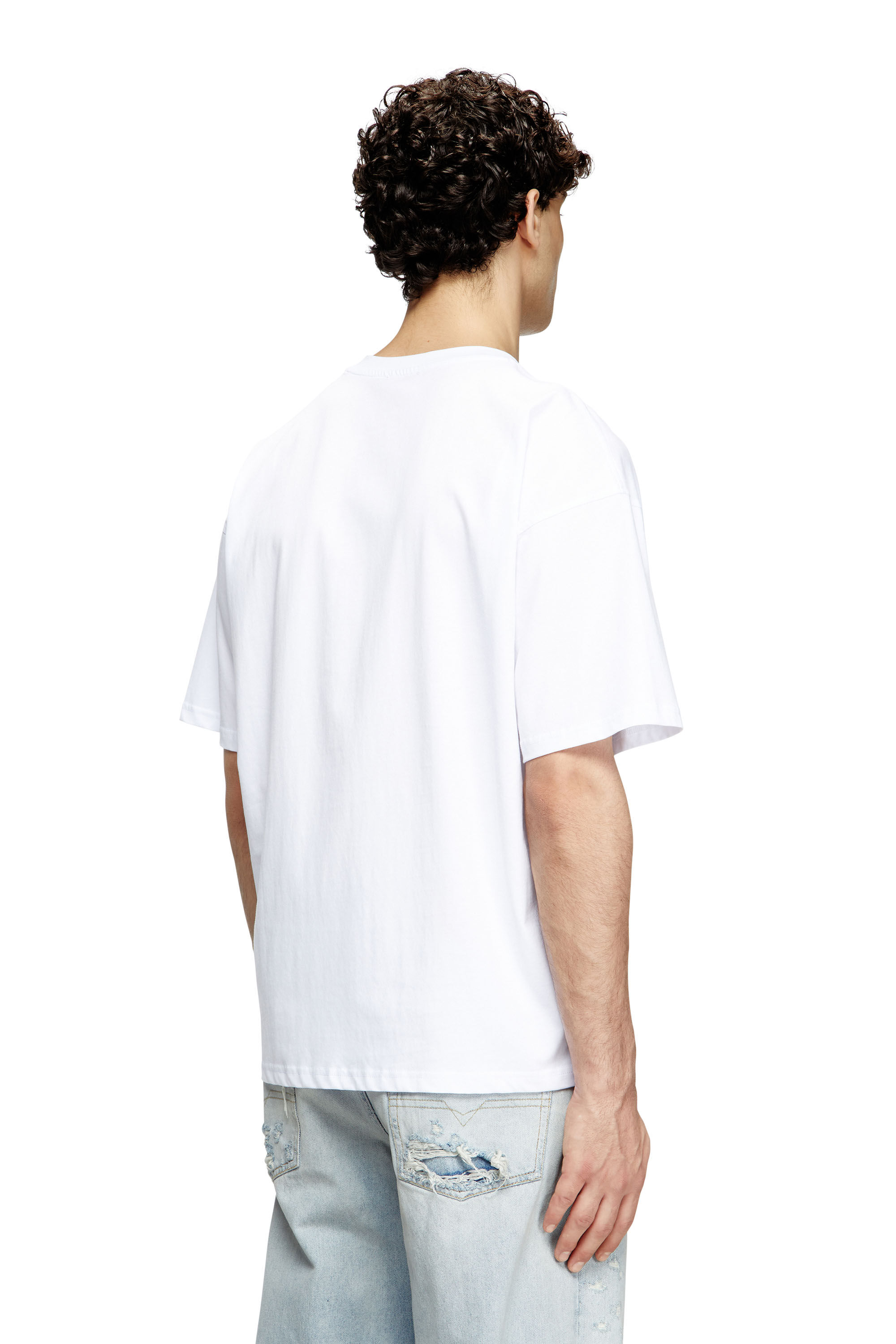 Diesel - T-BOXT-OD, Unisex T-Shirt mit Oval D-Stickerei in Weiß - 4