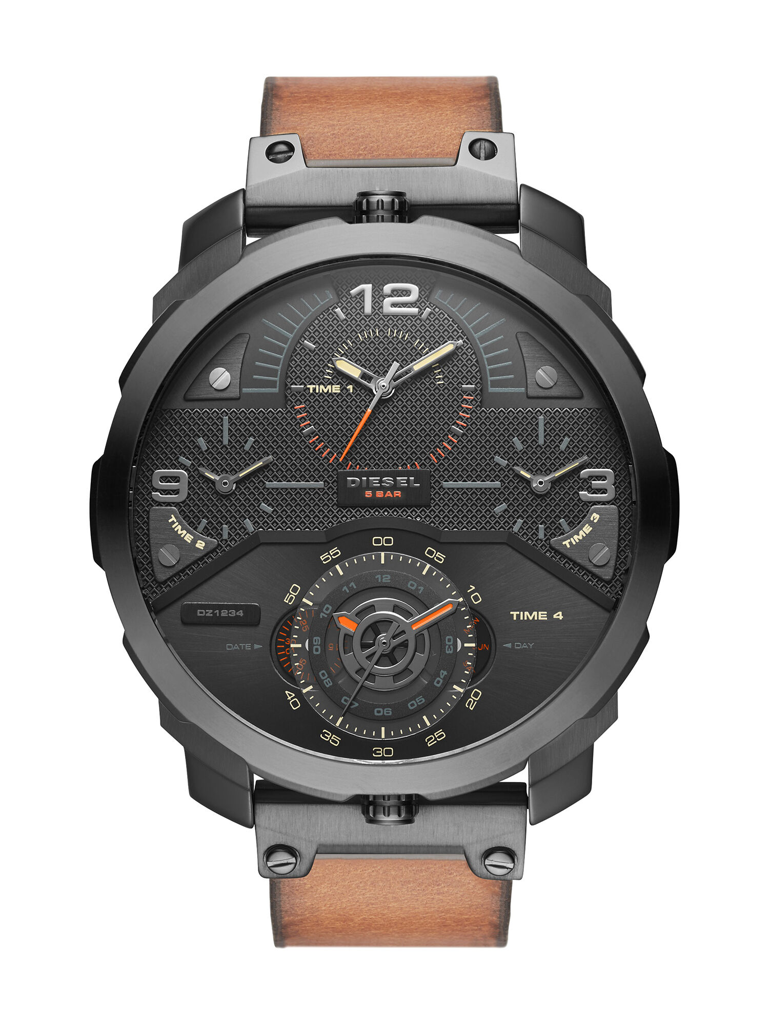 Diesel - DZ7359, Herren Quartz Analog Uhr in Hellbraun - 1