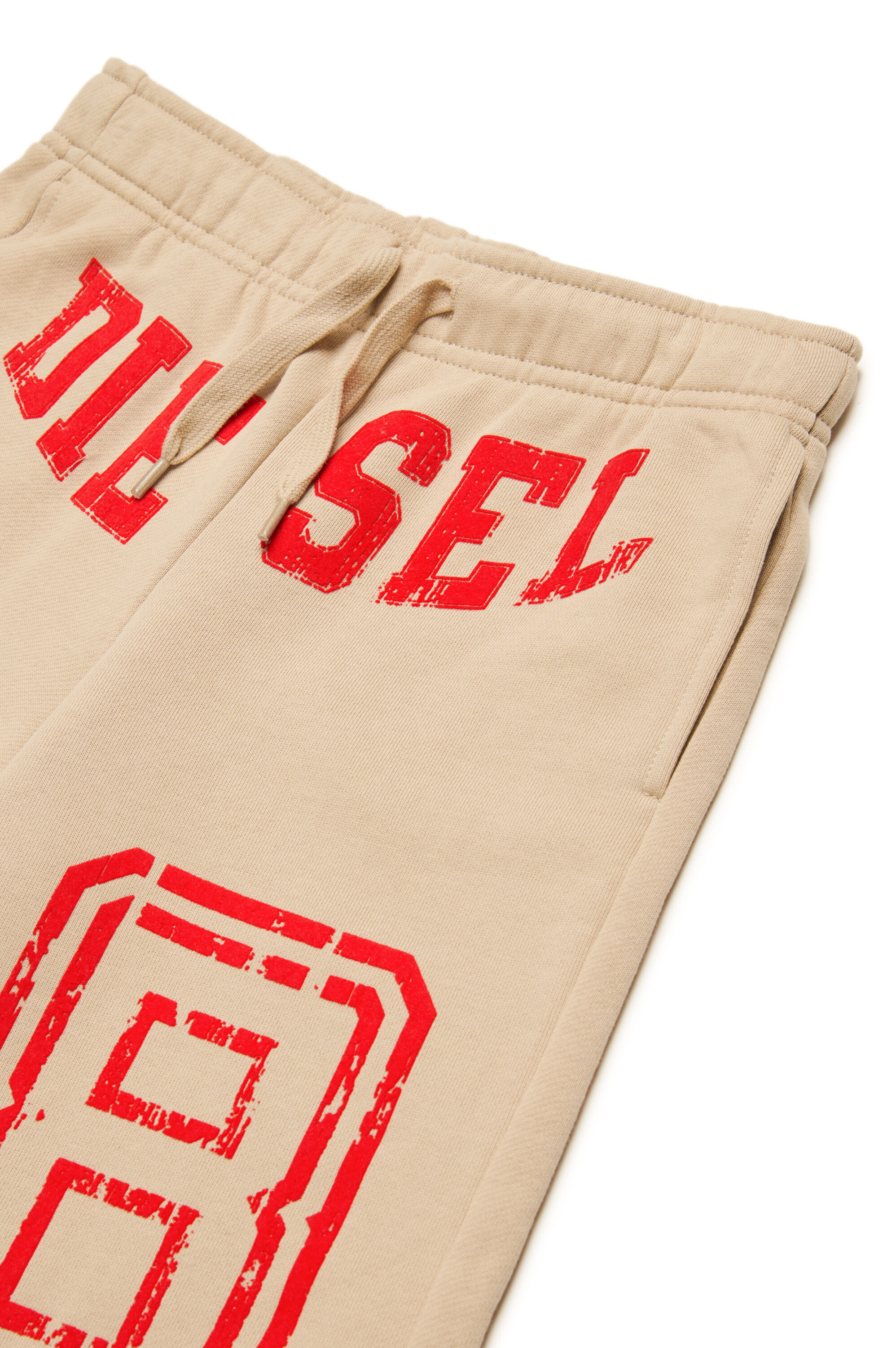 Diesel - PTAINSHORT, Herren Sweatshorts mit Diesel 78-Logo in Hellbraun - 3