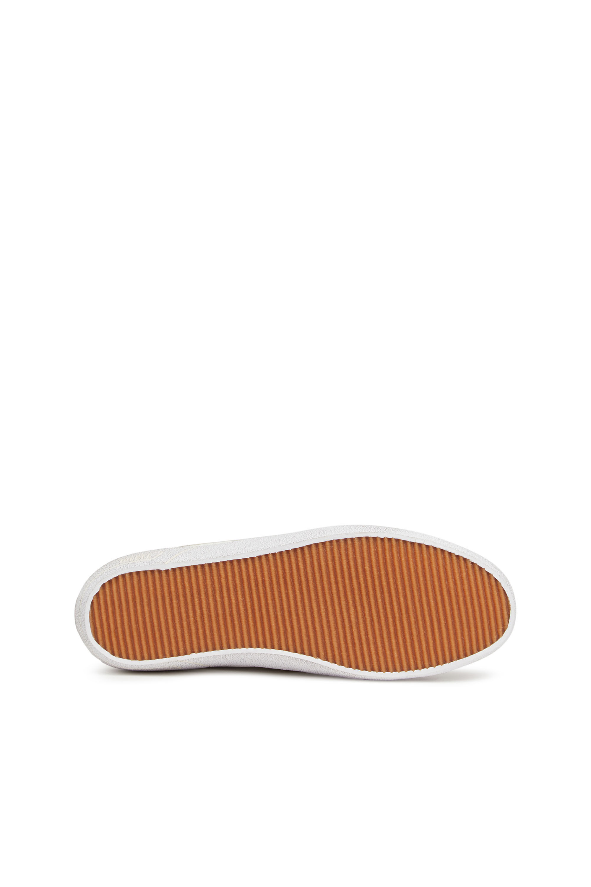 Diesel - S-LEROJI LOW W, Damen S-Leroji Low W - Low Tops mit Metallic-D-Logo in Weiss/Gelb - 3