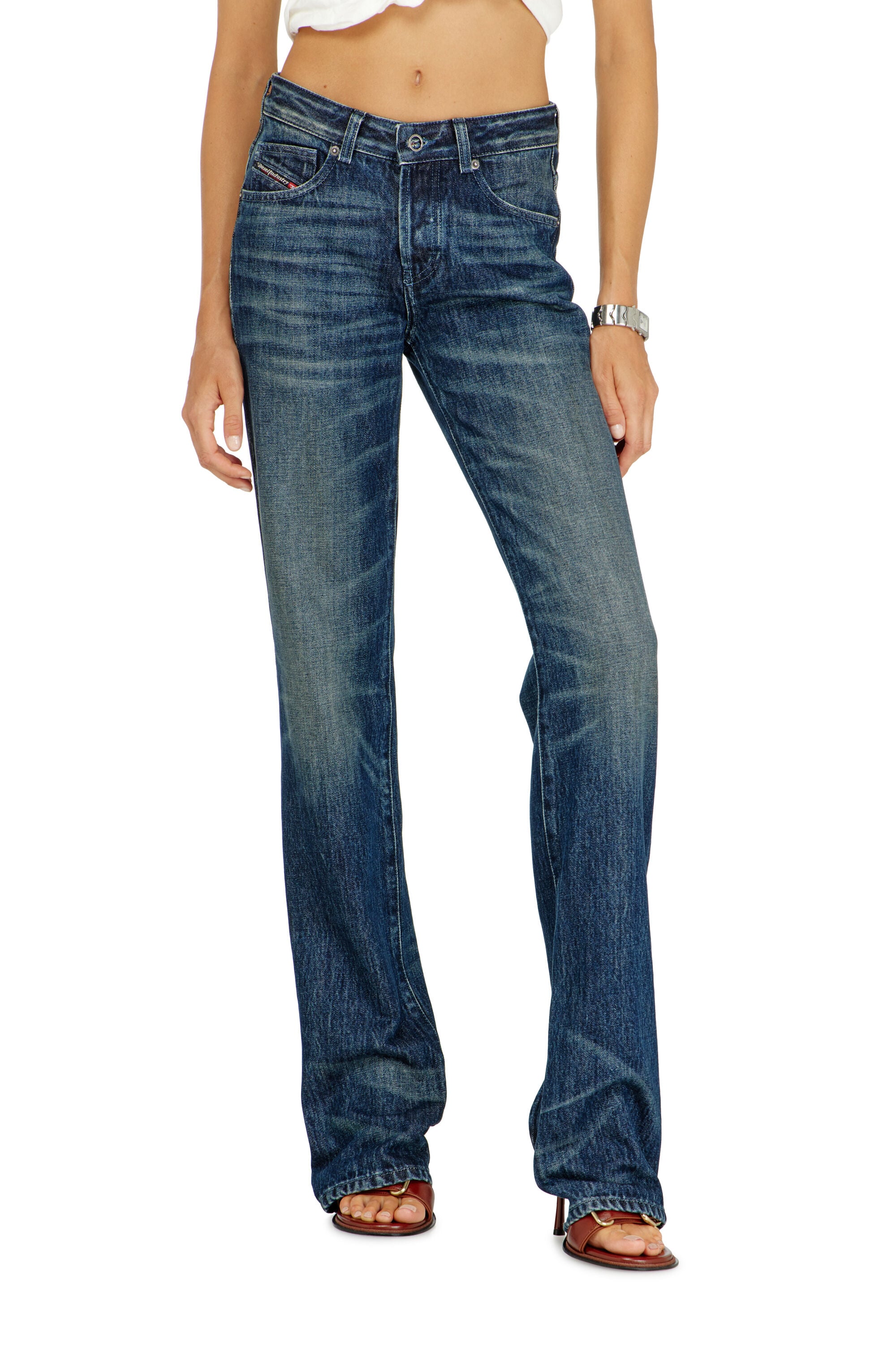Diesel - Damen Regular Jeans D-Heel 007FZ, Dunkelblau - 5