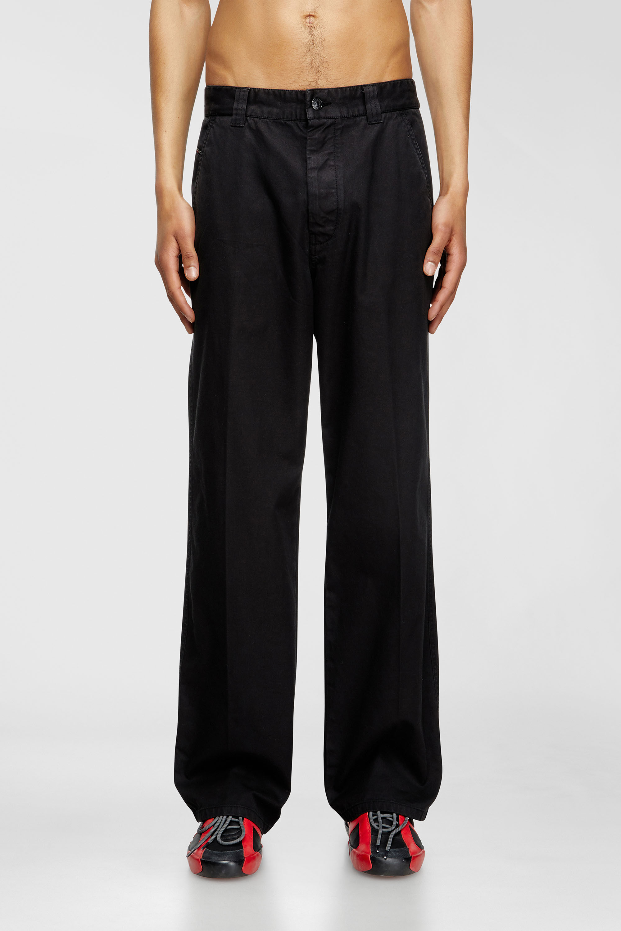 Diesel - P-HANT-CHINO, Herren Chinohose in Schwarz - 3